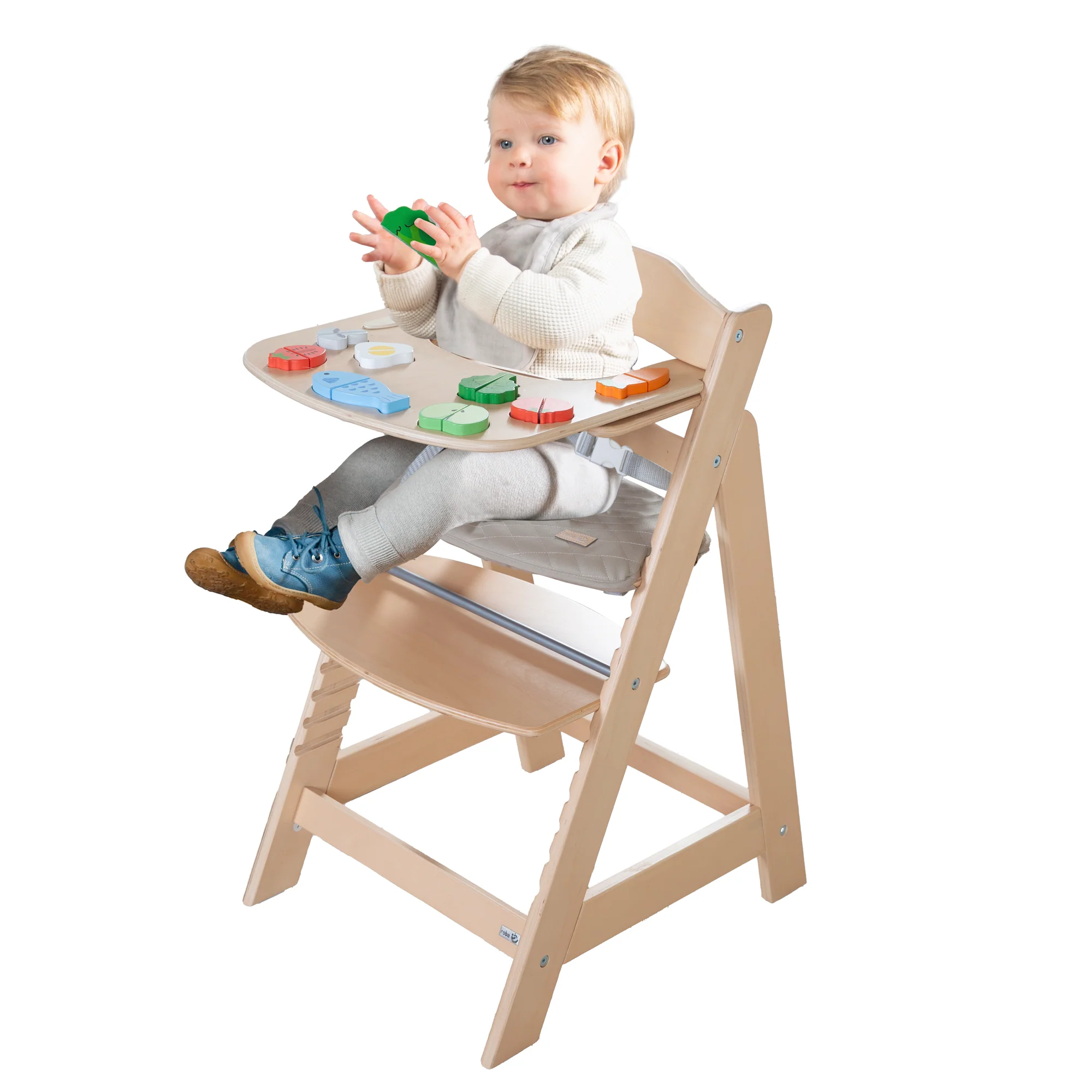 Essbrett mit Spielelementen - Passend für Hochstuhl Sit Up Flex - Holz natur - Image 10