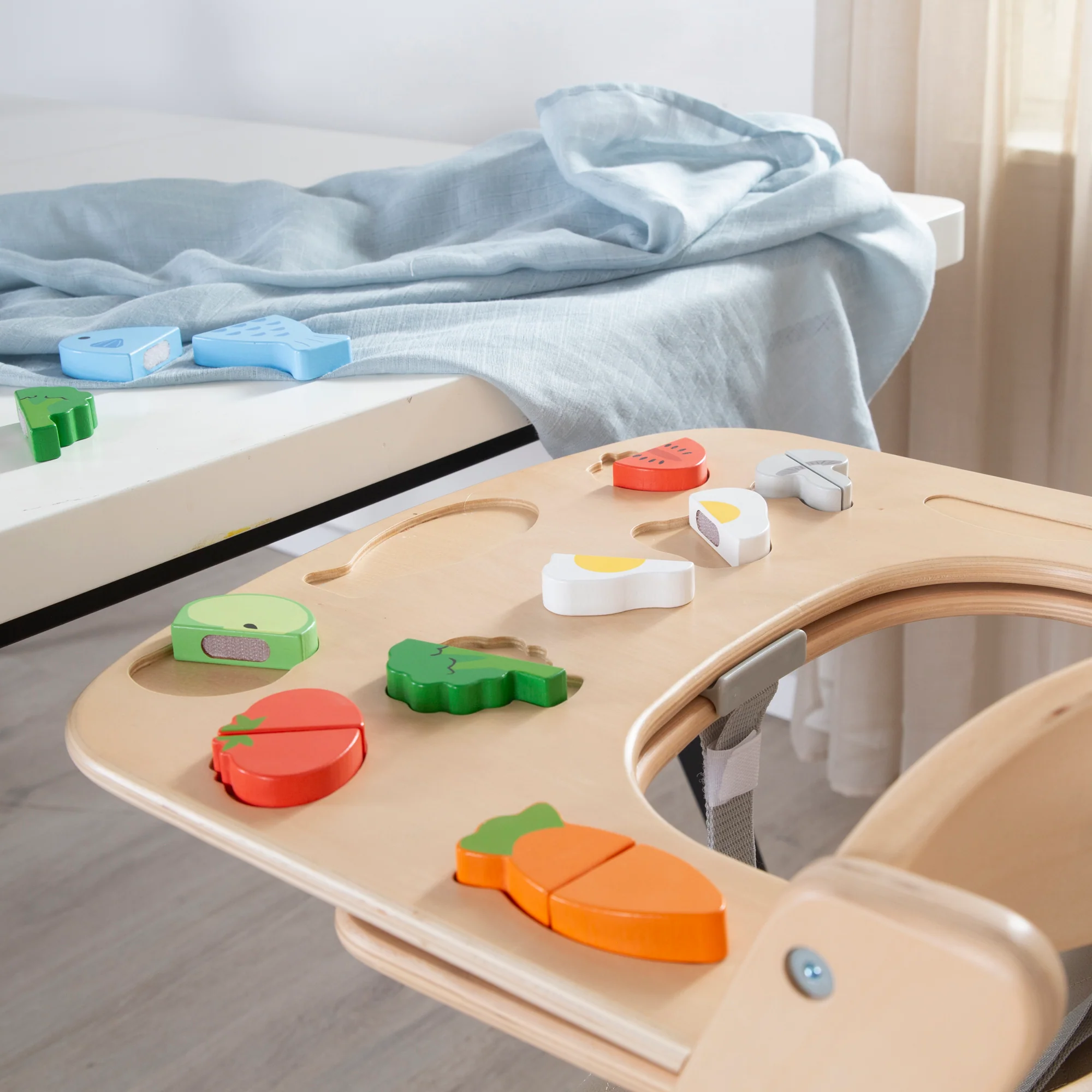 Essbrett mit Spielelementen - Passend für Hochstuhl Sit Up Flex - Holz natur - Image 7