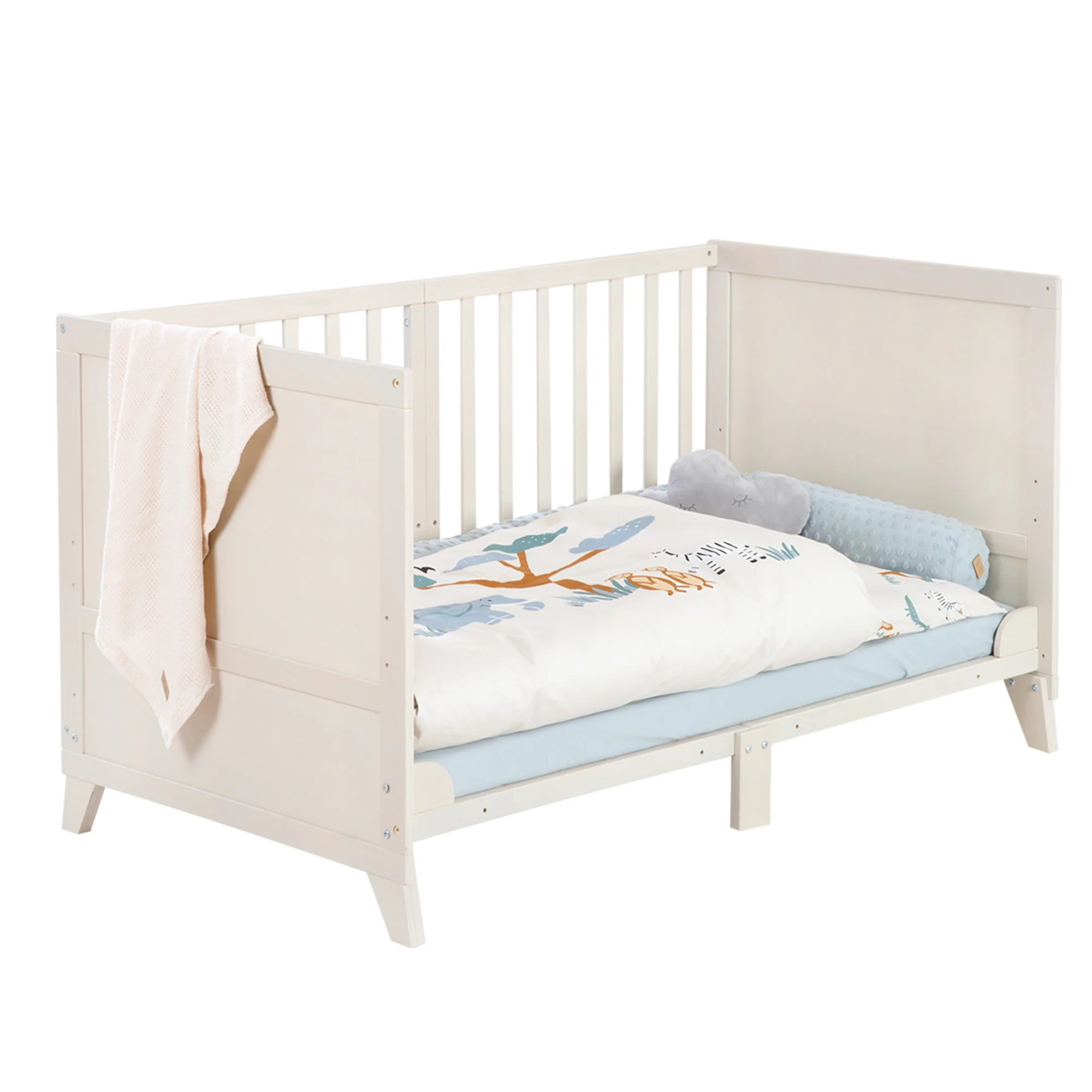 Babybettset 'Savanna Friends' 70 x 140 inkl. kompletter Ausstattung - Naturgrau / Beige - Image 15
