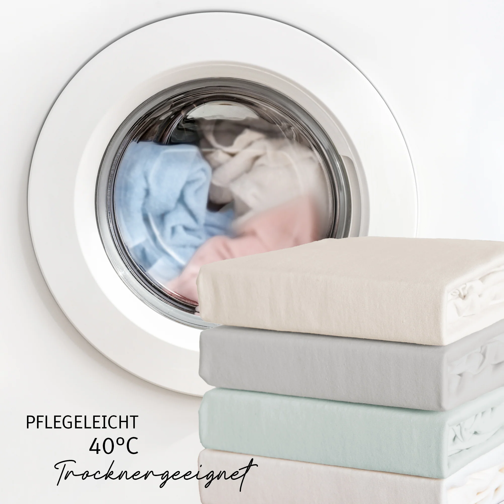 Spannbettlaken 'Lil Planet' - Single Jersey - Bio-Baumwolle - Rosa / Mauve - Image 11