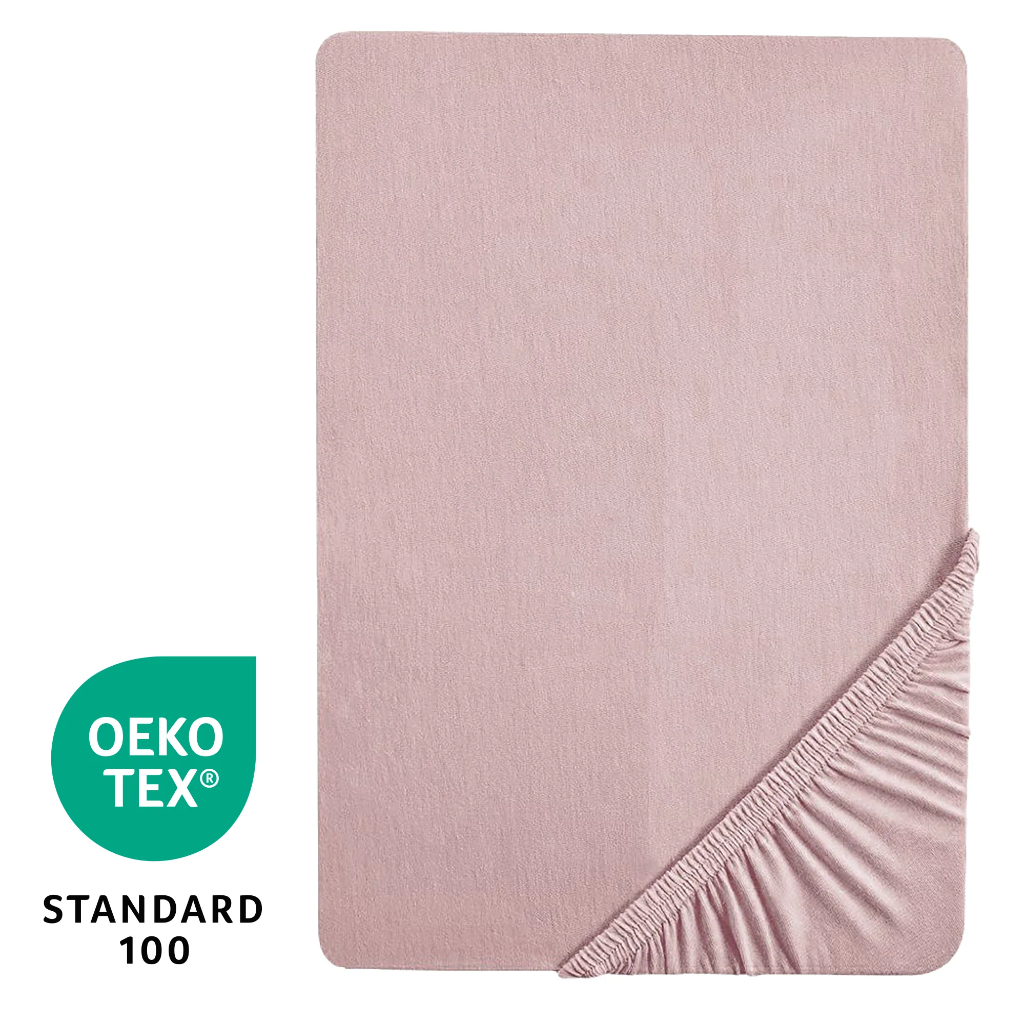 Spannbettlaken 'Lil Planet' - Single Jersey - Bio-Baumwolle - Rosa / Mauve - Image 5