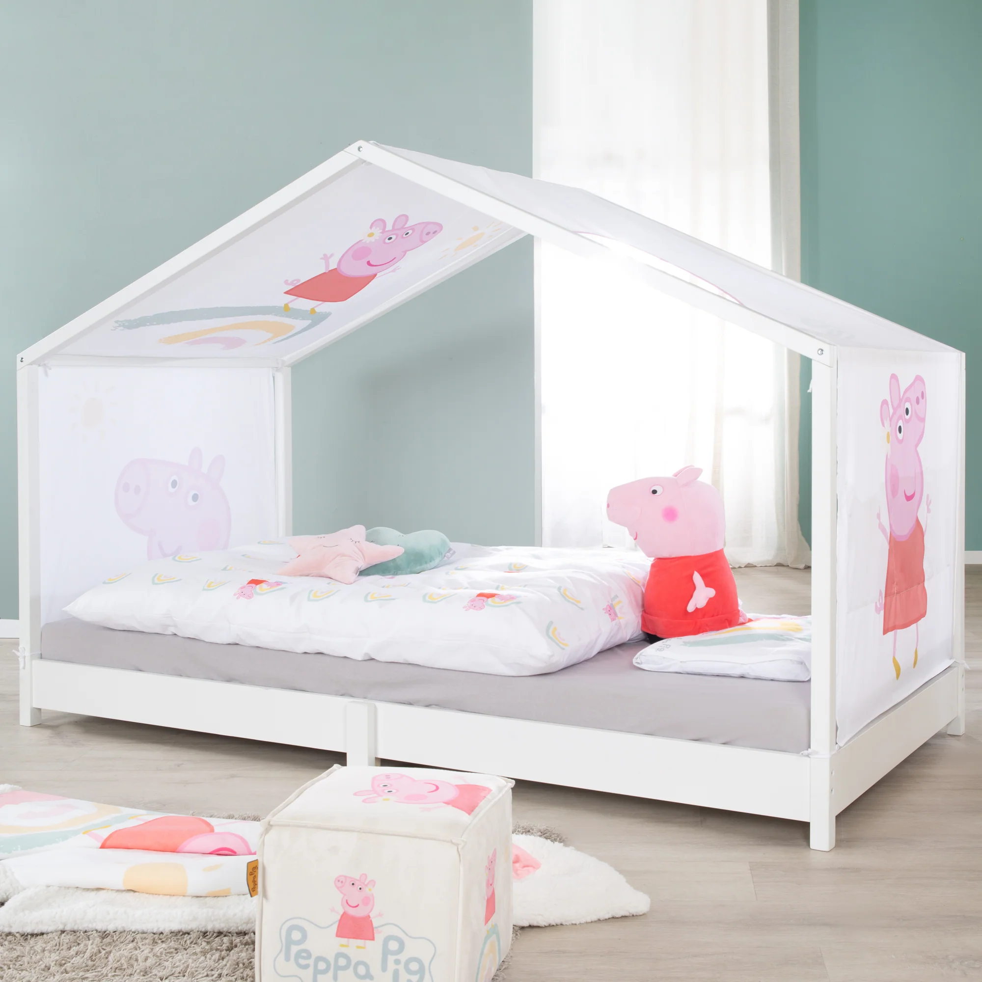 Hausbettbezug 90 x 200 cm 'Peppa Pig' - Rosa / Weiß - Image 7