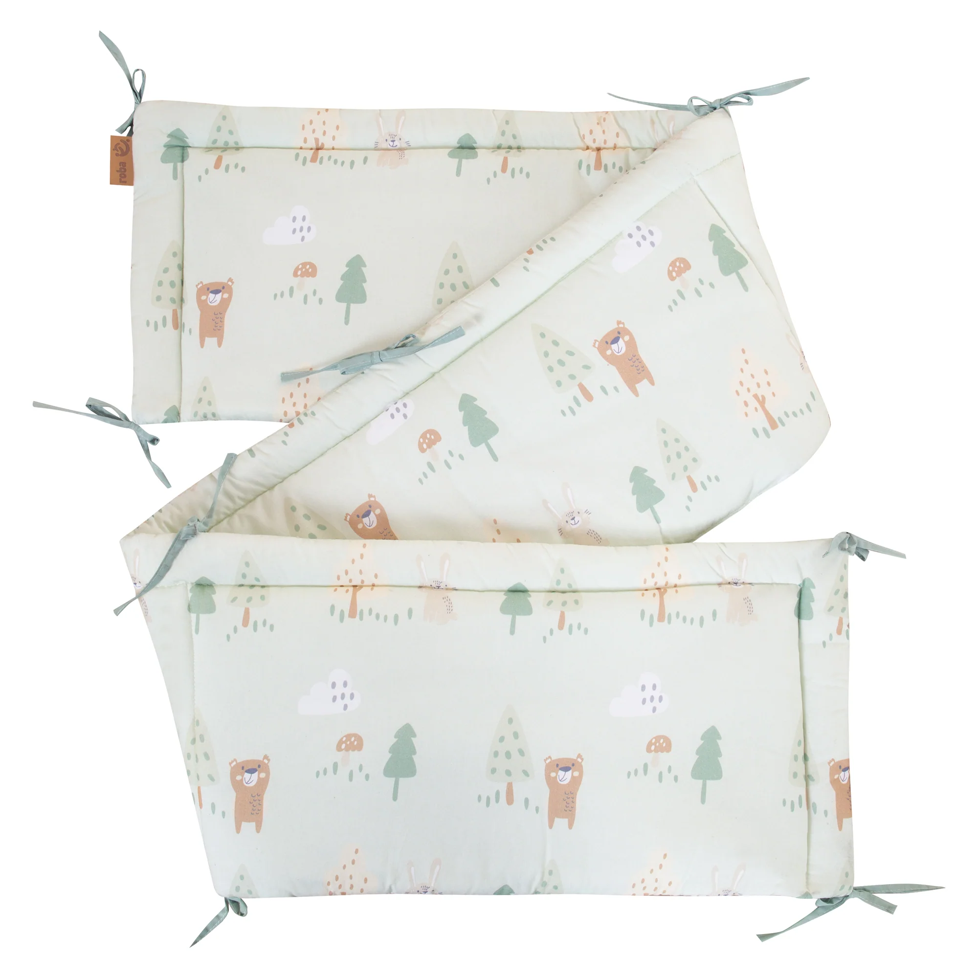 Bettset 70 x 140 cm 'Woodland Buddies' - Umbaubares Kinderbett mit Zubehör - Sanfte Farben - Image 9