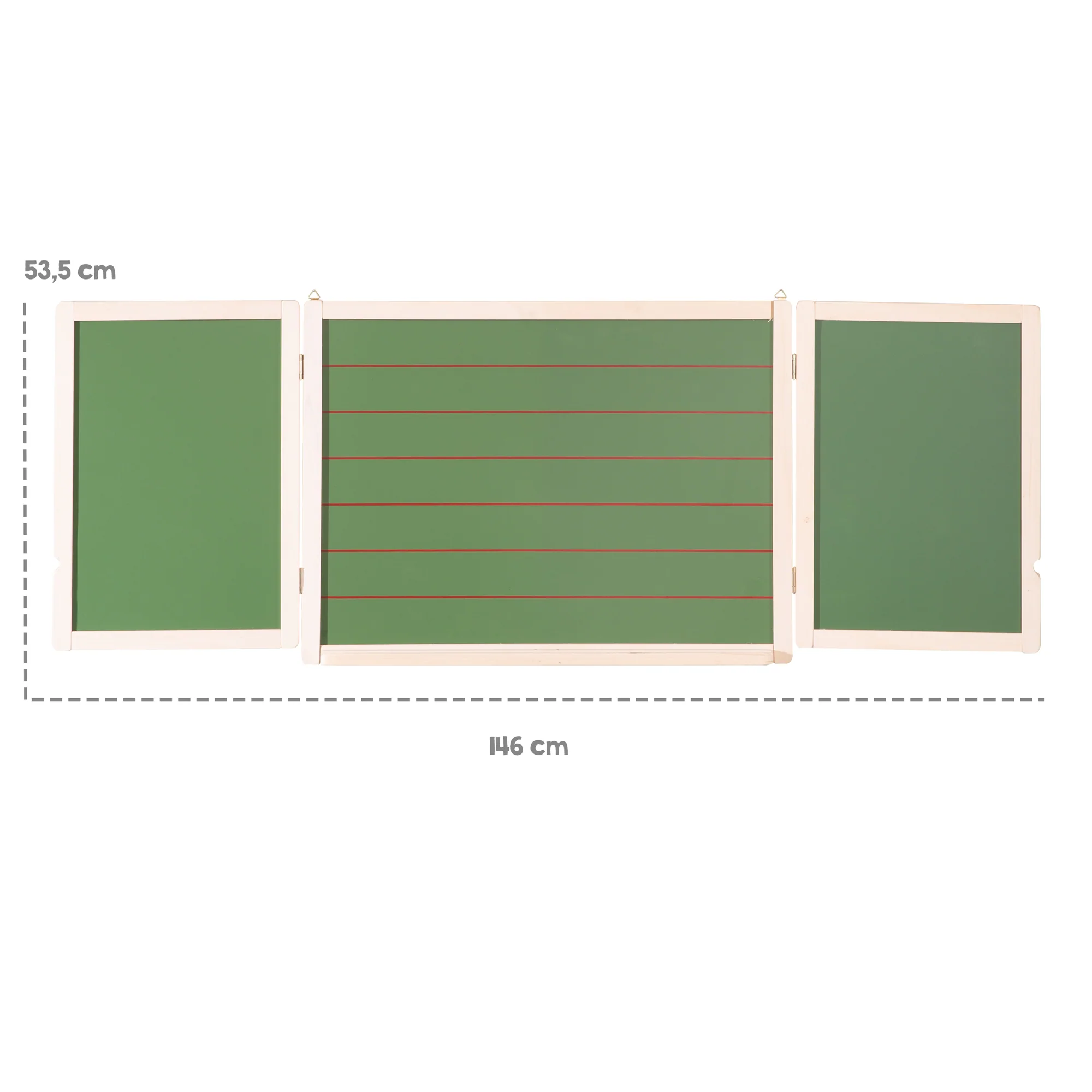 Mal- & Schreibtafel, Hängetafel faltbar, magnetisch weiß, Kreidetafel liniert, Tafellack - Image 5