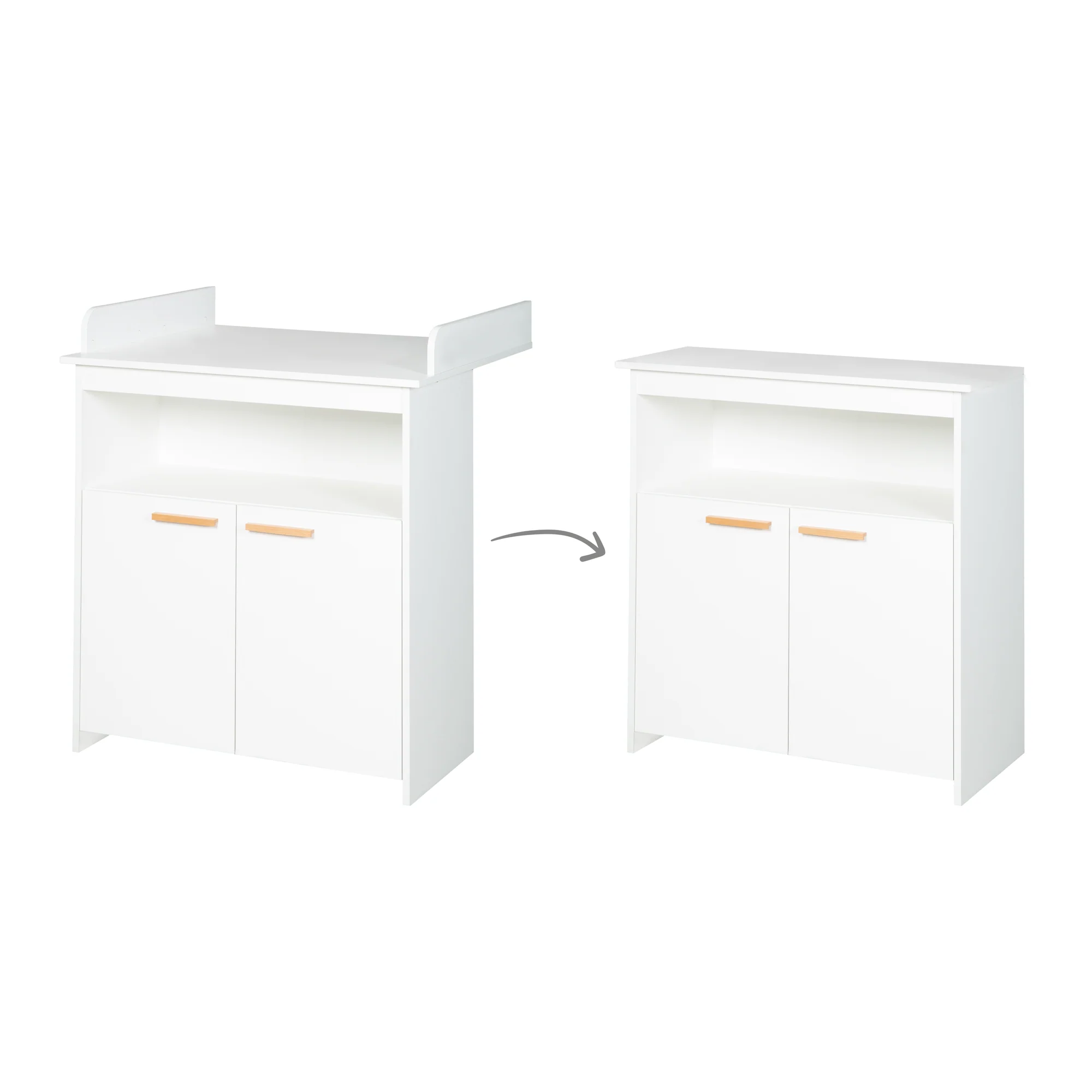 Zimmerset 'Anton' inkl. Kinderbett 70x140, Wickelkommode 2-türig, Kleiderschrank 2,5-türig - Image 15