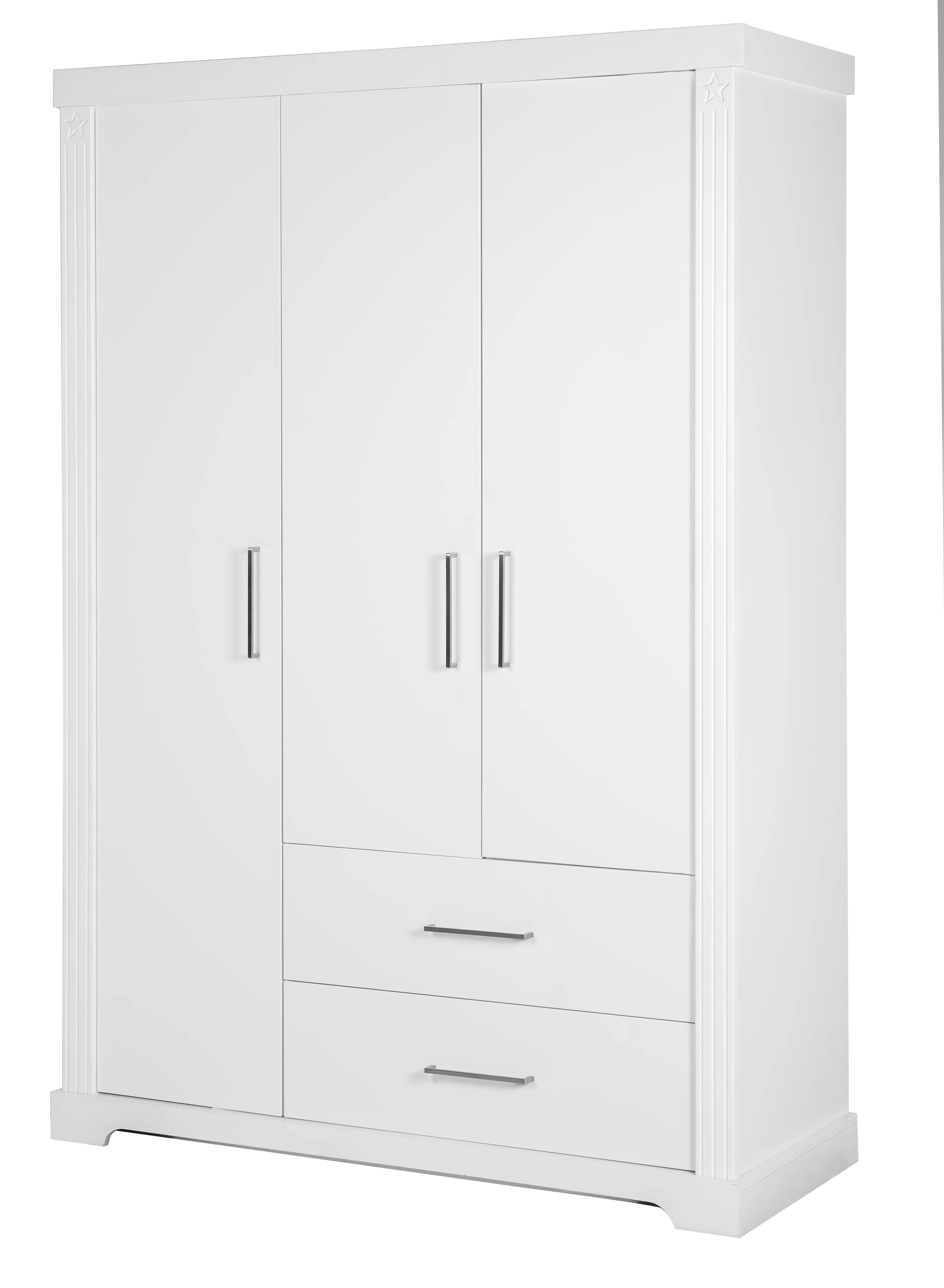 Möbelset 'Maxi' inkl. Kombi-Bett 70 x 140 cm, Wickelkommode & 3-türigem Kleiderschrank, weiß - Image 12