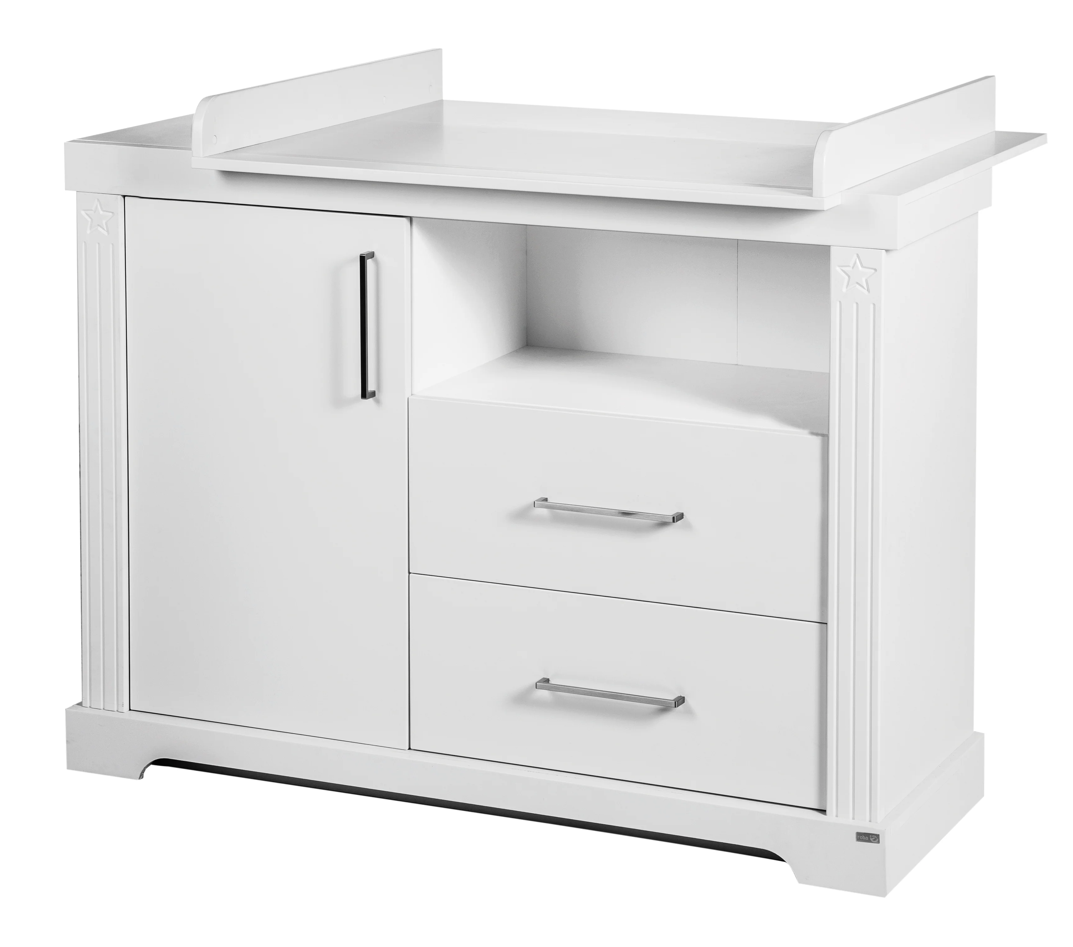Möbelset 'Maxi' inkl. Kombi-Bett 70 x 140 cm, Wickelkommode & 3-türigem Kleiderschrank, weiß - Image 7