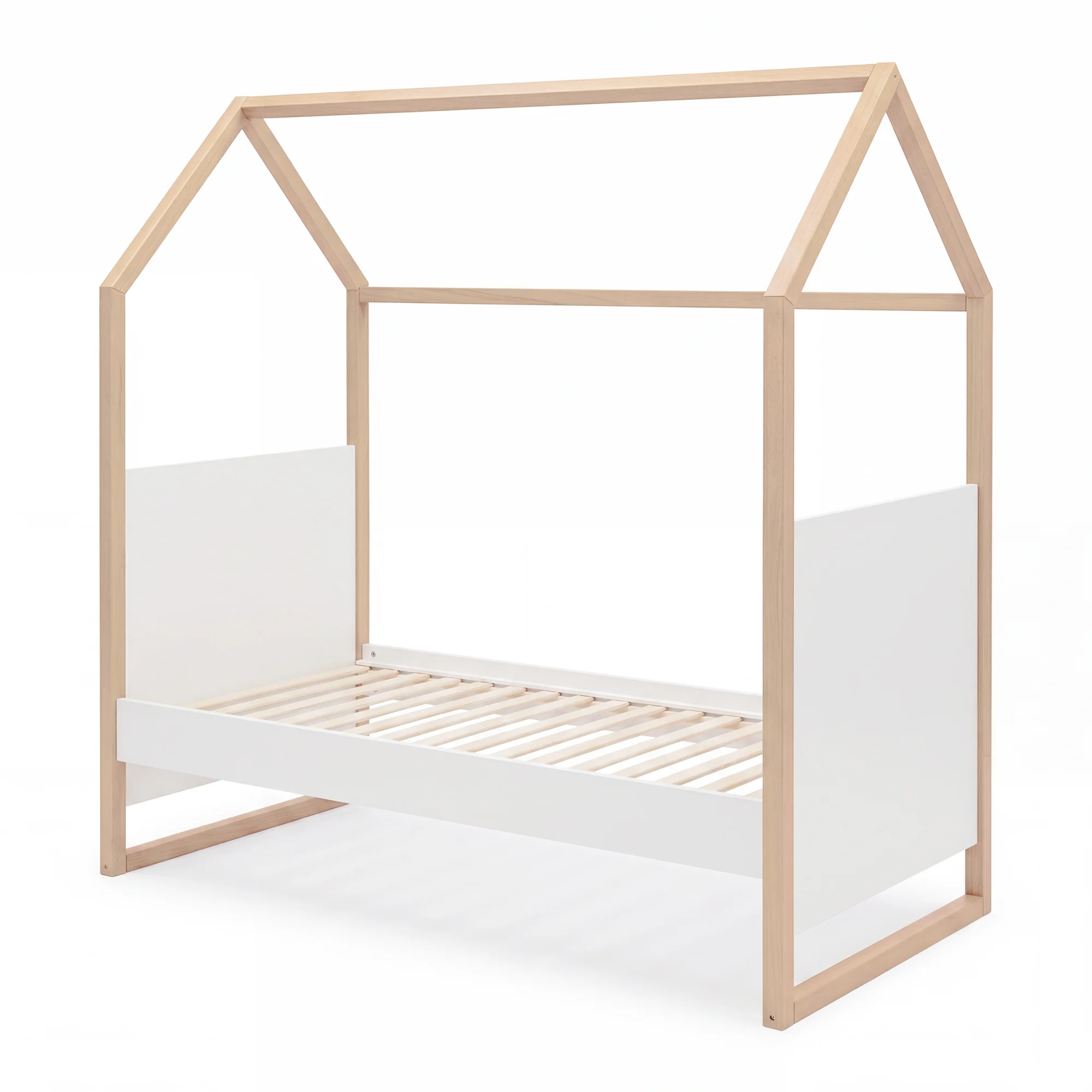 Kinderzimmerset 'Noah' 3-teilig mit Hausbett in 70x140 cm - Weiß / Tristan Eiche - Image 15
