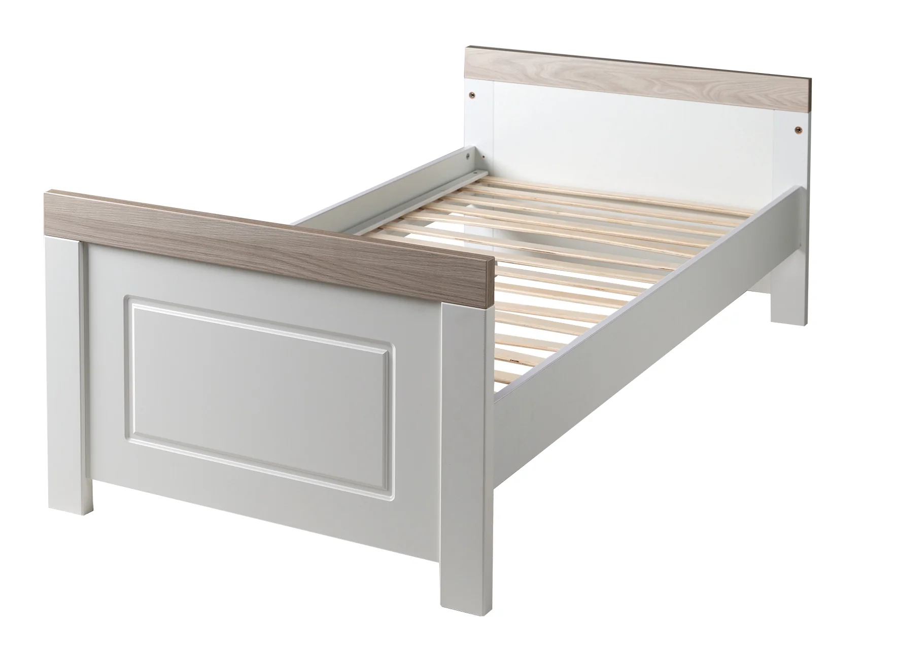 Zimmerset 'Felicia', inkl. Kombi-Bett 70 x 140 cm & breiter Wickelkommode, Luna Elm/weiß - Image 8