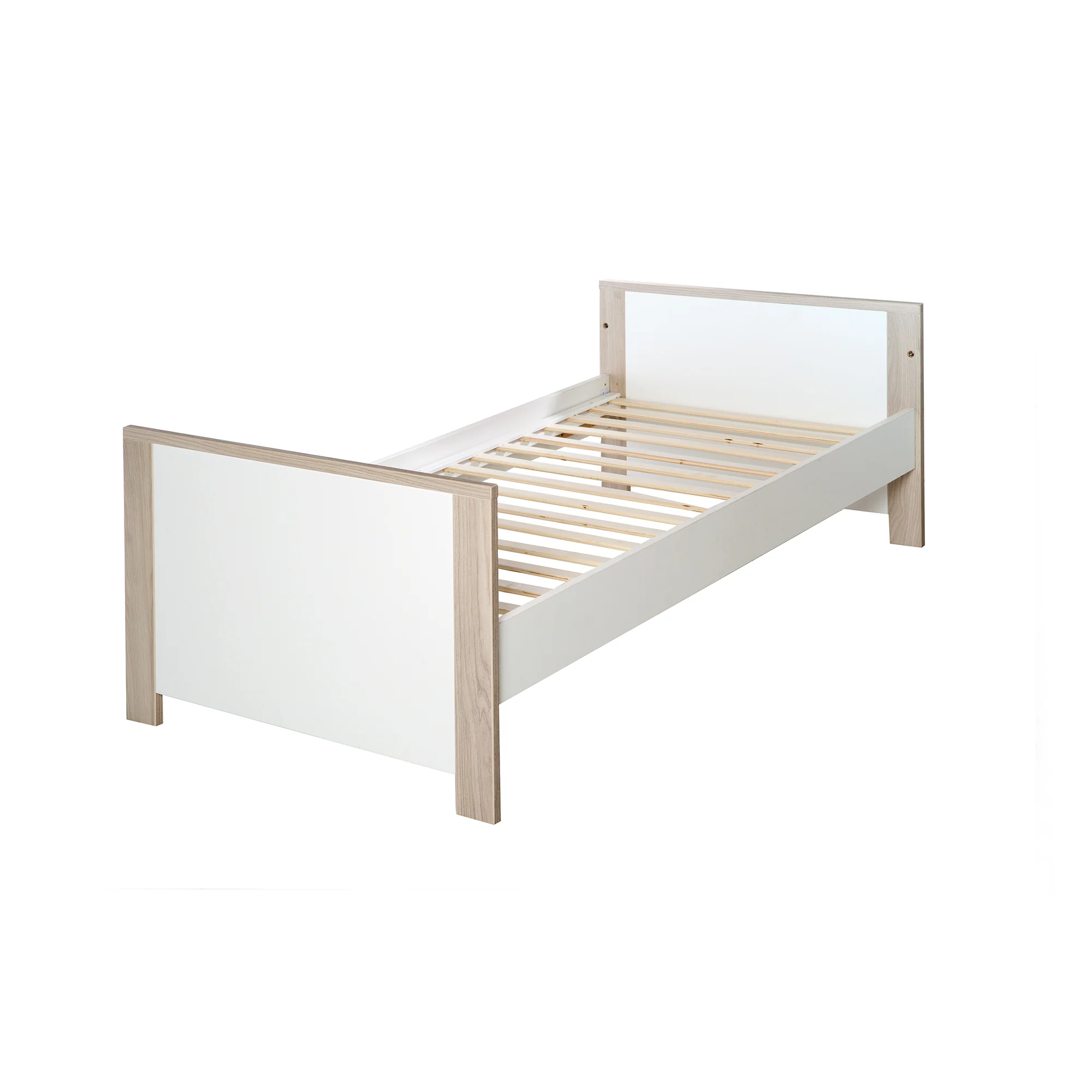 Möbelset 'Olaf' inkl. Kombi-Bett 70 x 140 cm & breiter Wickelkommode, Luna Elm/weiß - Image 6