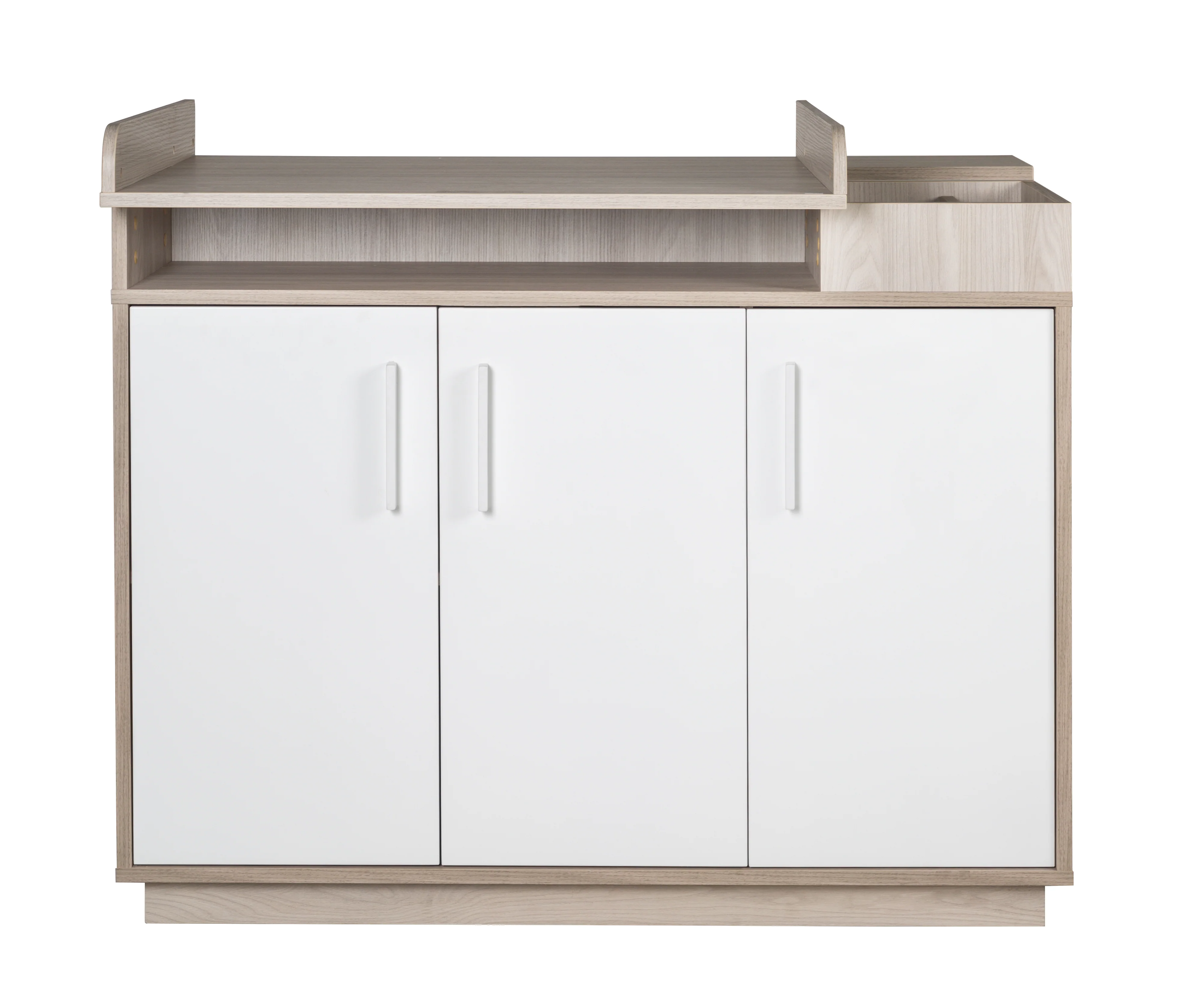 Möbelset 'Olaf' inkl. Kombi-Bett 70 x 140 cm & breiter Wickelkommode, Luna Elm/weiß - Image 8