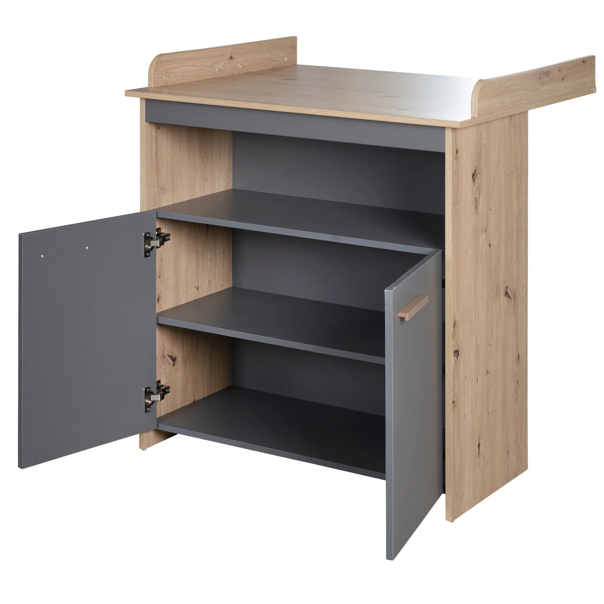 Babymöbel-Set 'Anna' 2-teilig - Anthrazit / Dekor Kent Eiche - Image 19
