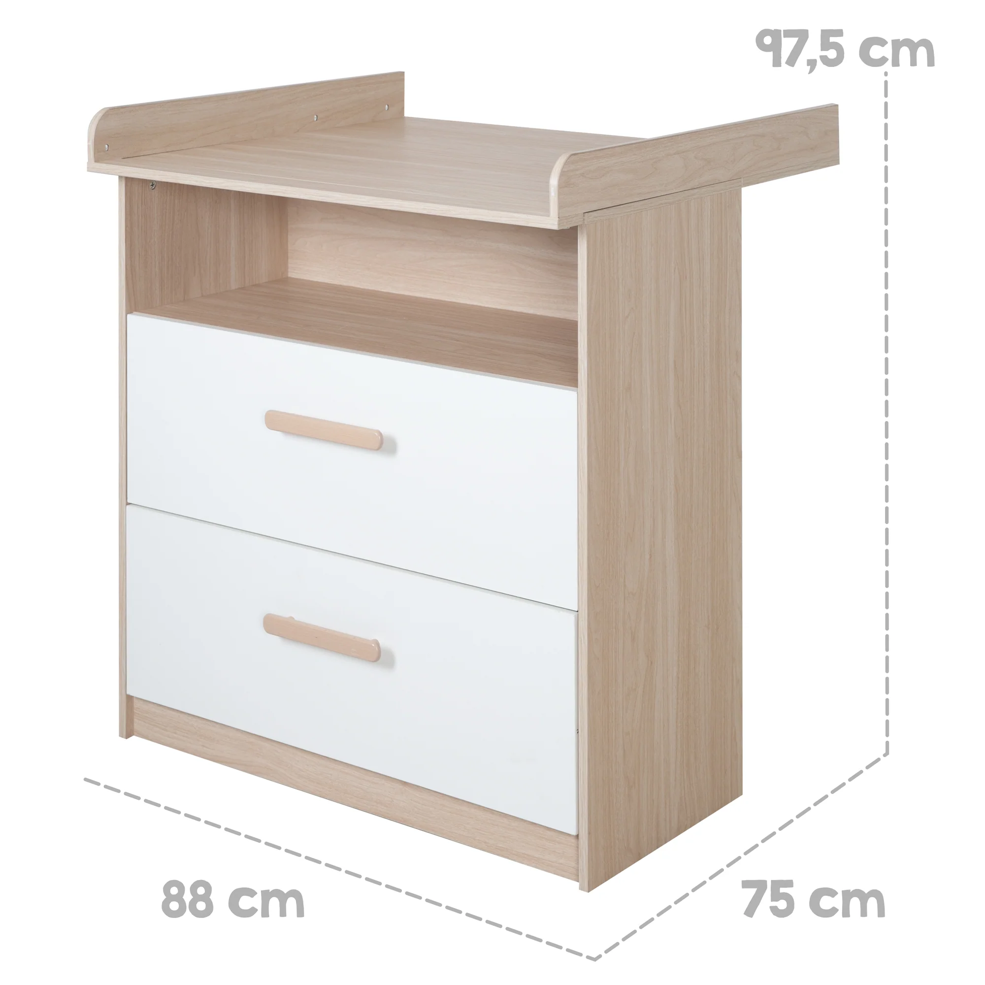 Babymöbel Set Cabane 2-teilig - Weiß / Dekor Eiche - Image 18