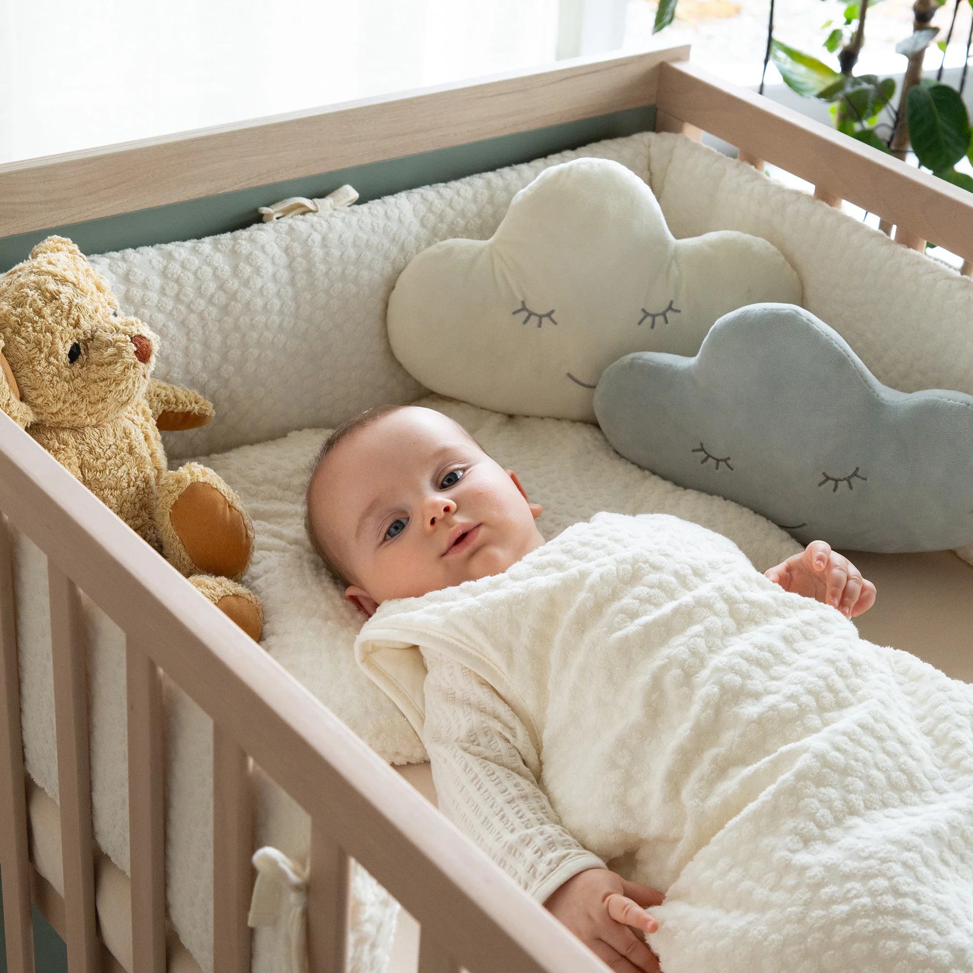Möbelset 2-teilig 'Selva' - Babybett 70x140 + Wickelkommode - Reed Green / Virginia Chestnut - Image 17