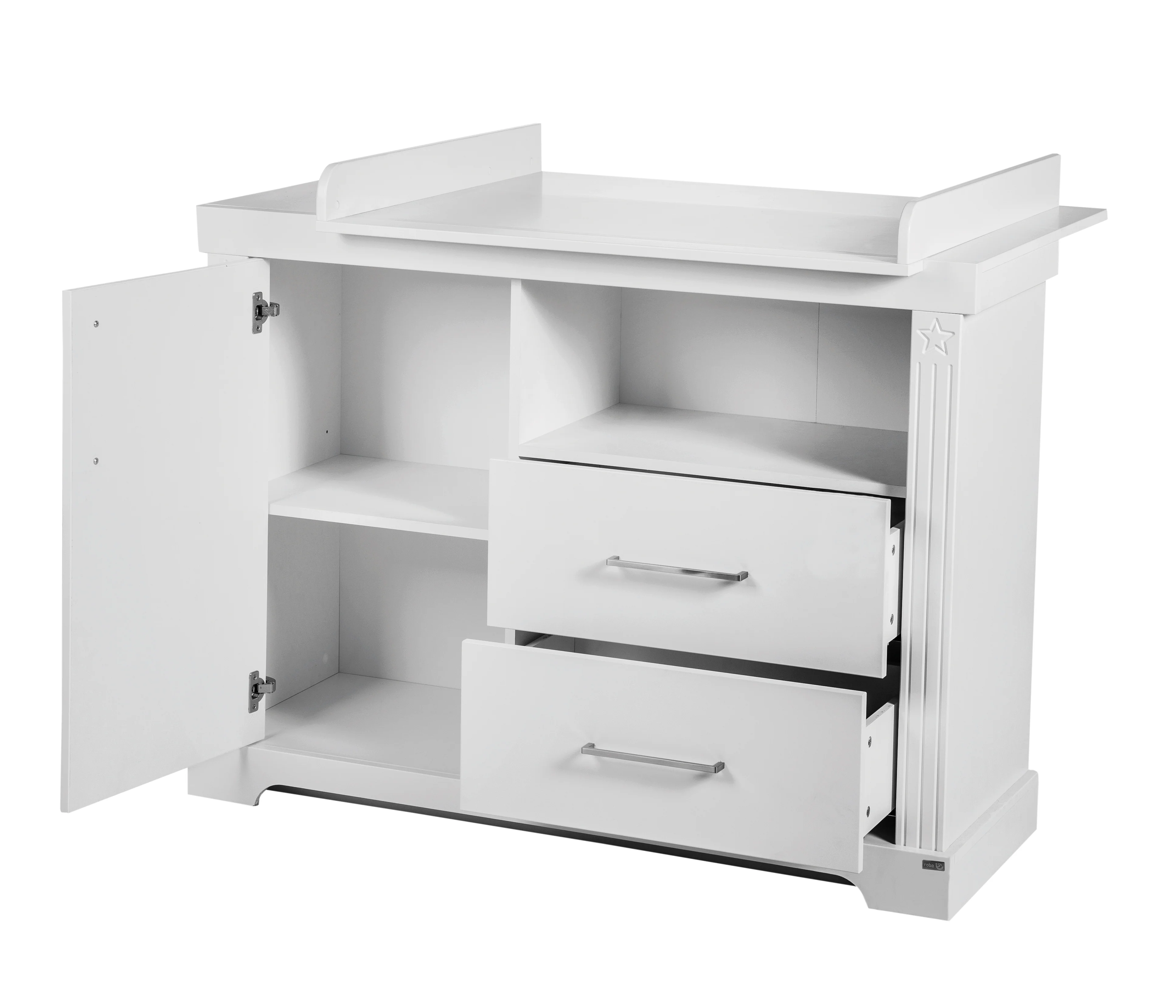 Kindermöbelset 'Maxi' weiß inkl. Kombi-Bett, 70 x 140 cm & breiter Wickelkommode - Image 8