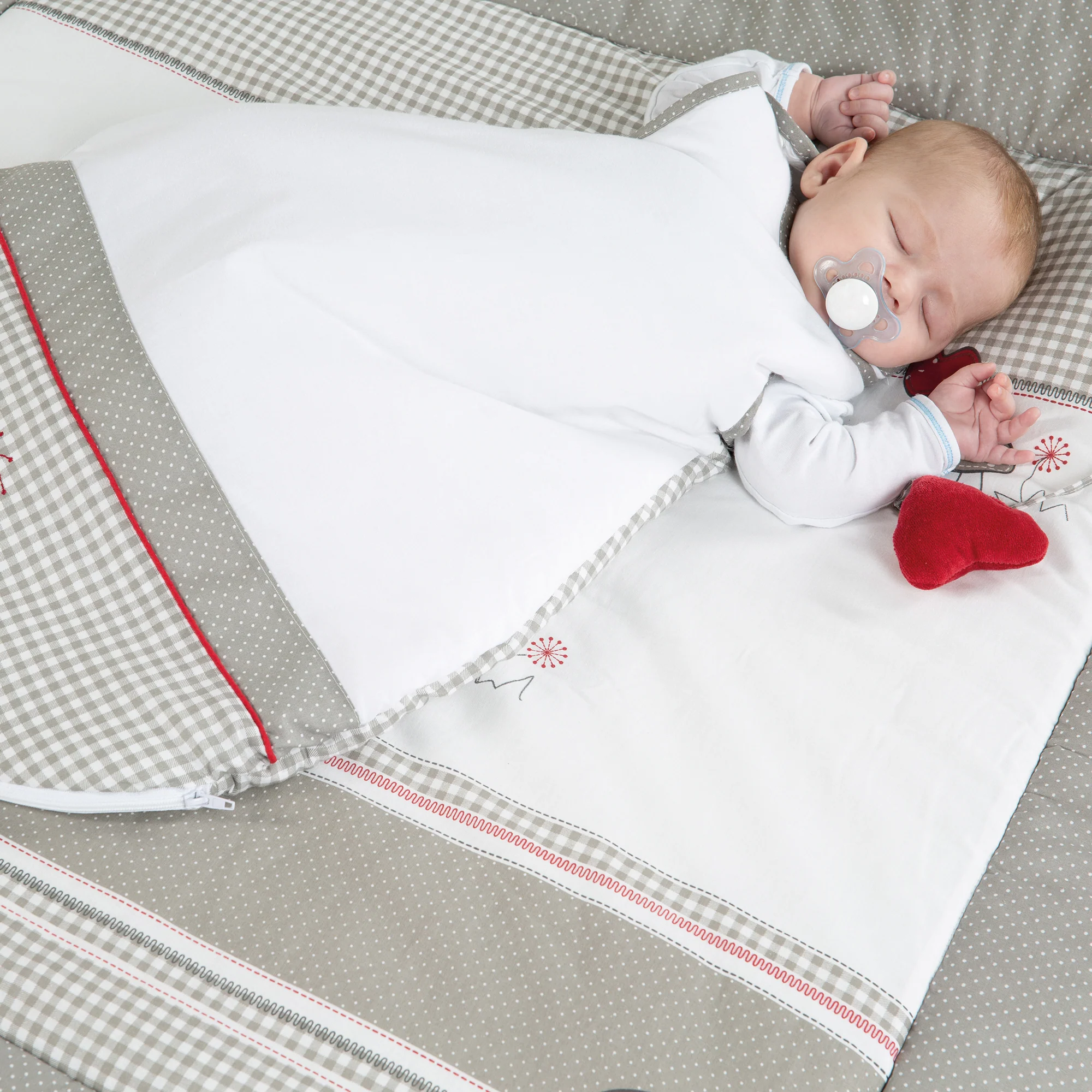 Schlafsack  'Adam & Eule', 70 - 110 cm, ganzjährig, atmungsaktive Baumwolle, unisex - Image 4