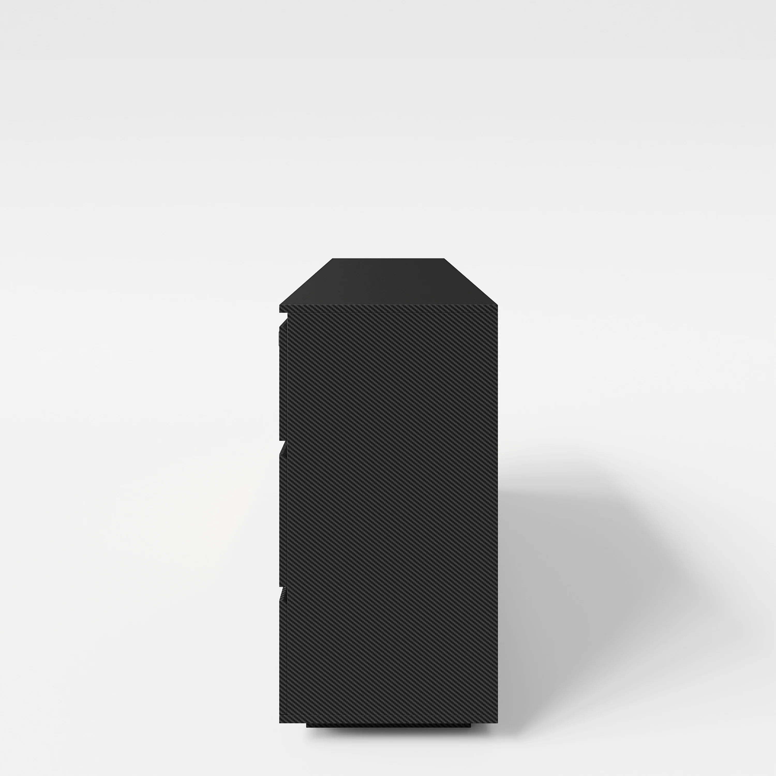 Sideboard 'Minecraft' mit 5 Schubladen und 1 Tür - Offene Ablage für Konsole - Anthrazit - Image 7