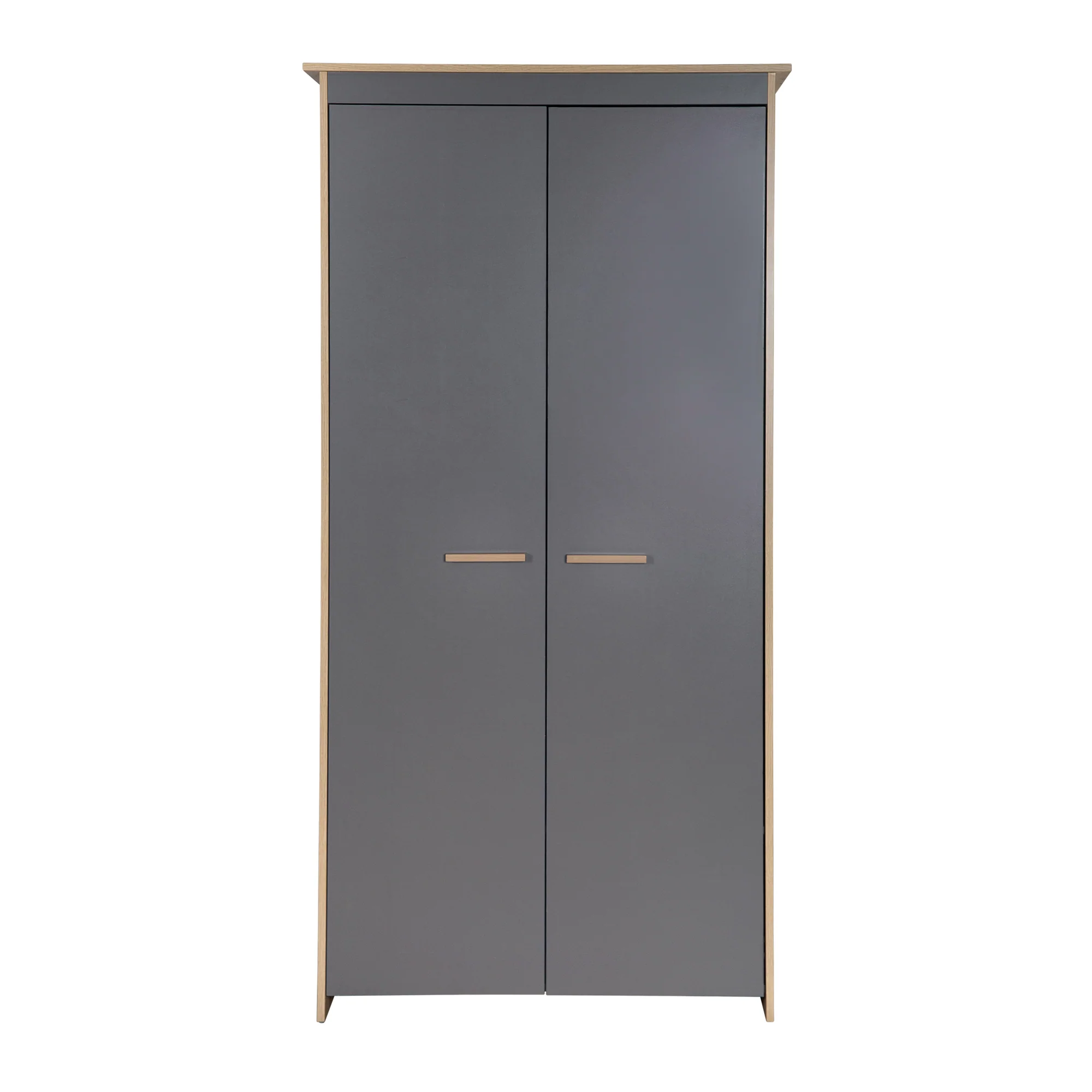Kinderkleiderschrank 2-türig 'Anna' - Anthrazit / Dekor Kent Eiche - Image 5