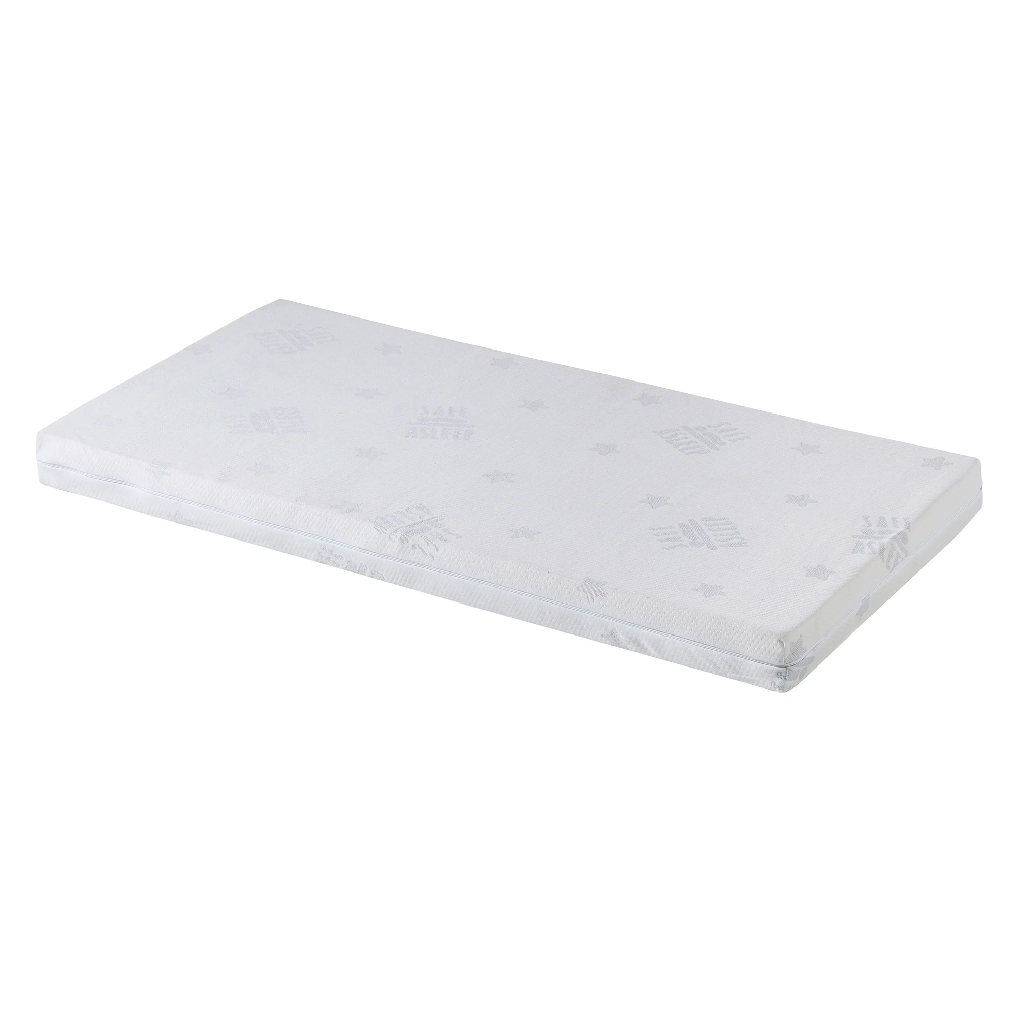 Room Bed 'safe asleep®', 60 x 120 cm, 'Sterne grau', Beistellbett inkl. Ausstattung, weiß lackiert - Image 6