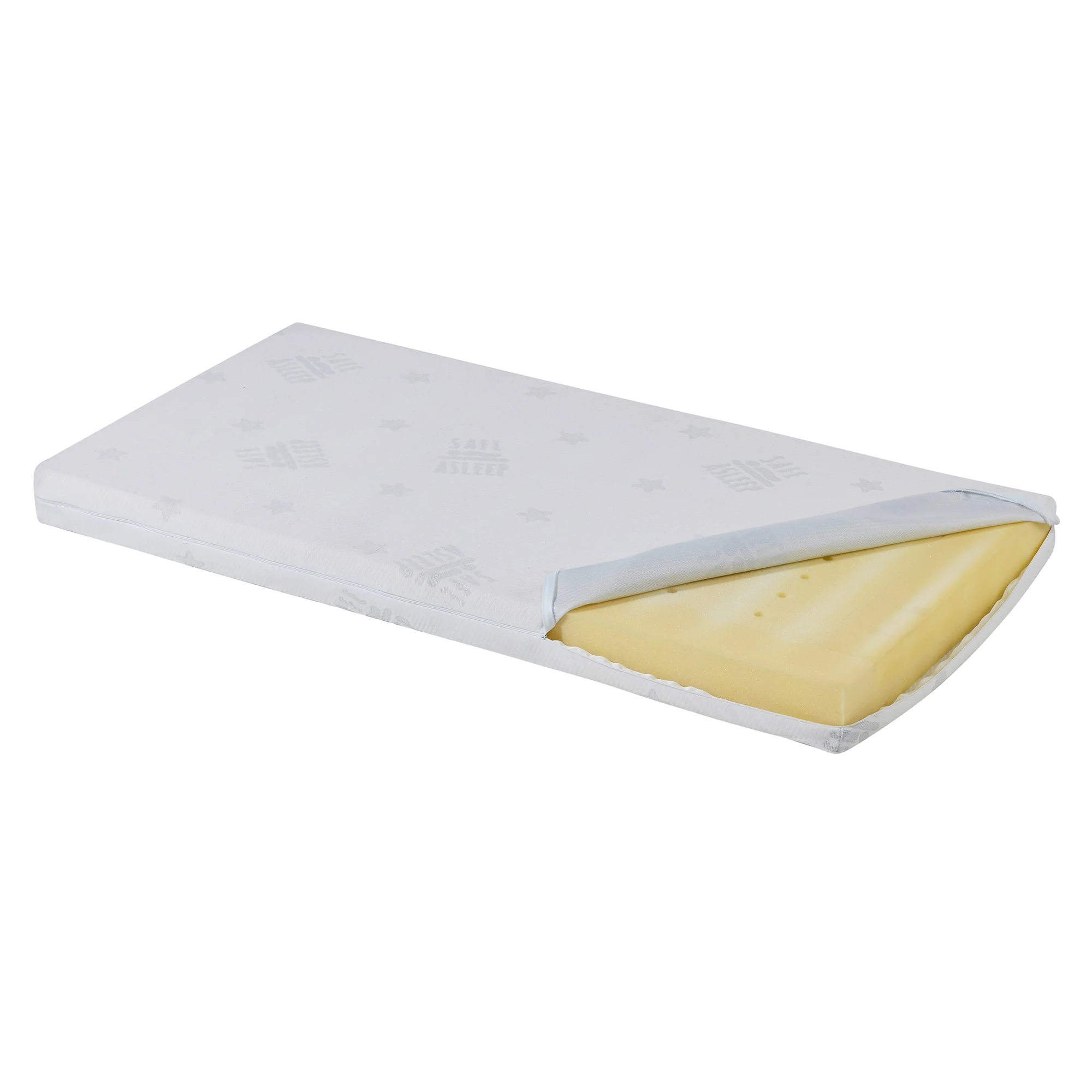 Room Bed 'safe asleep®', 60 x 120 cm, 'Sterne grau', Beistellbett inkl. Ausstattung, weiß lackiert - Image 7