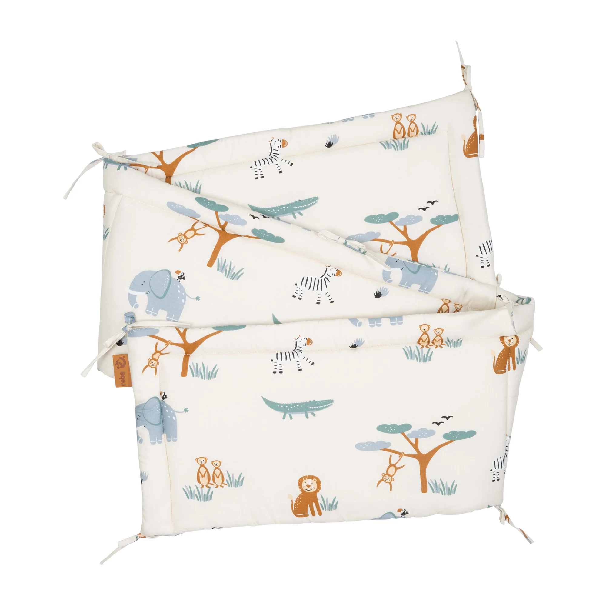 Nestchen 'Savanna Friends' - Für Babybetten 60 x 120 bis 70 x 140 cm - Beige / Mehrfarbig - Image 5