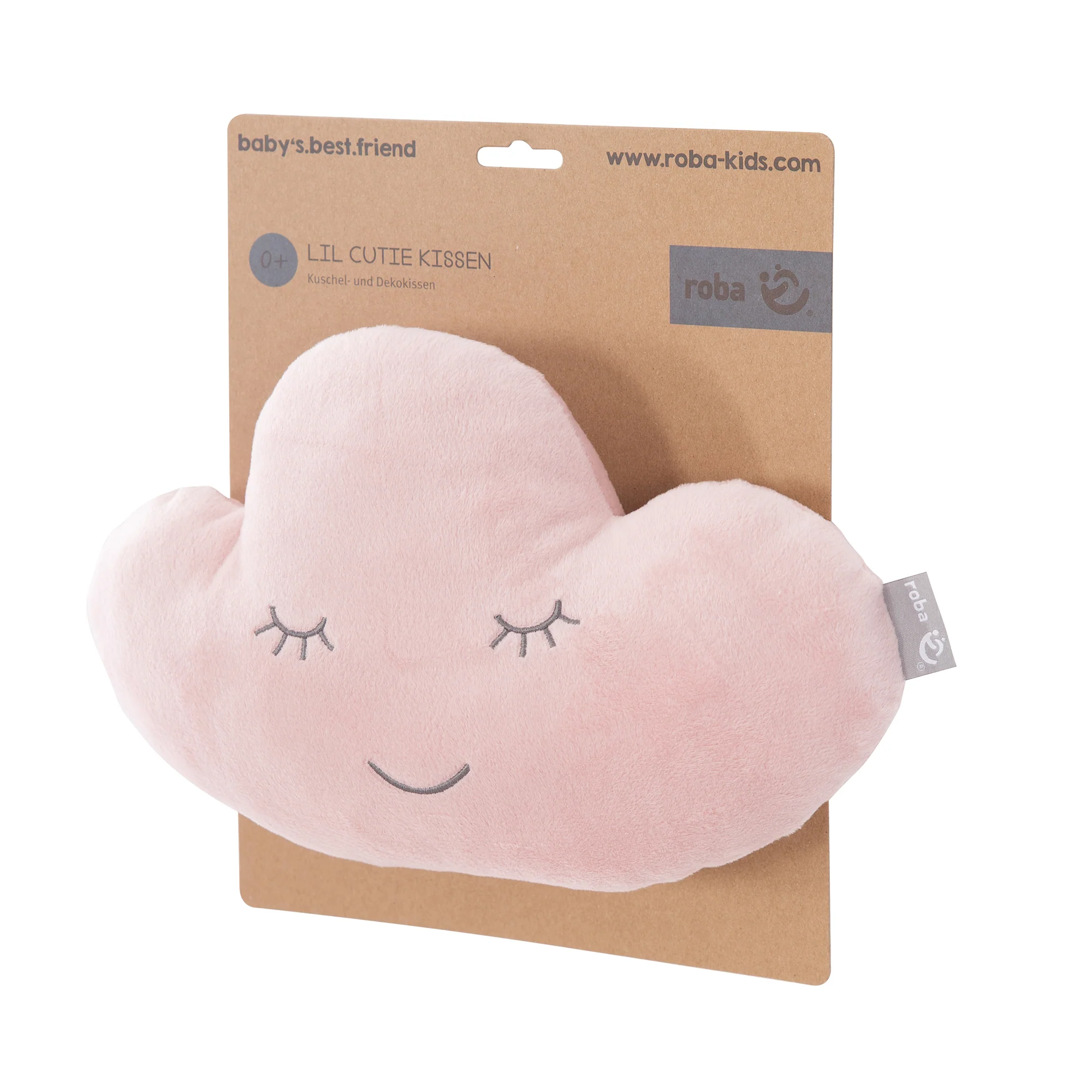 Kuschelkissen Wolke  'roba Style', Rosa/Mauve, flauschiges Dekokissen für Baby- & Kinderzimmer - Image 3