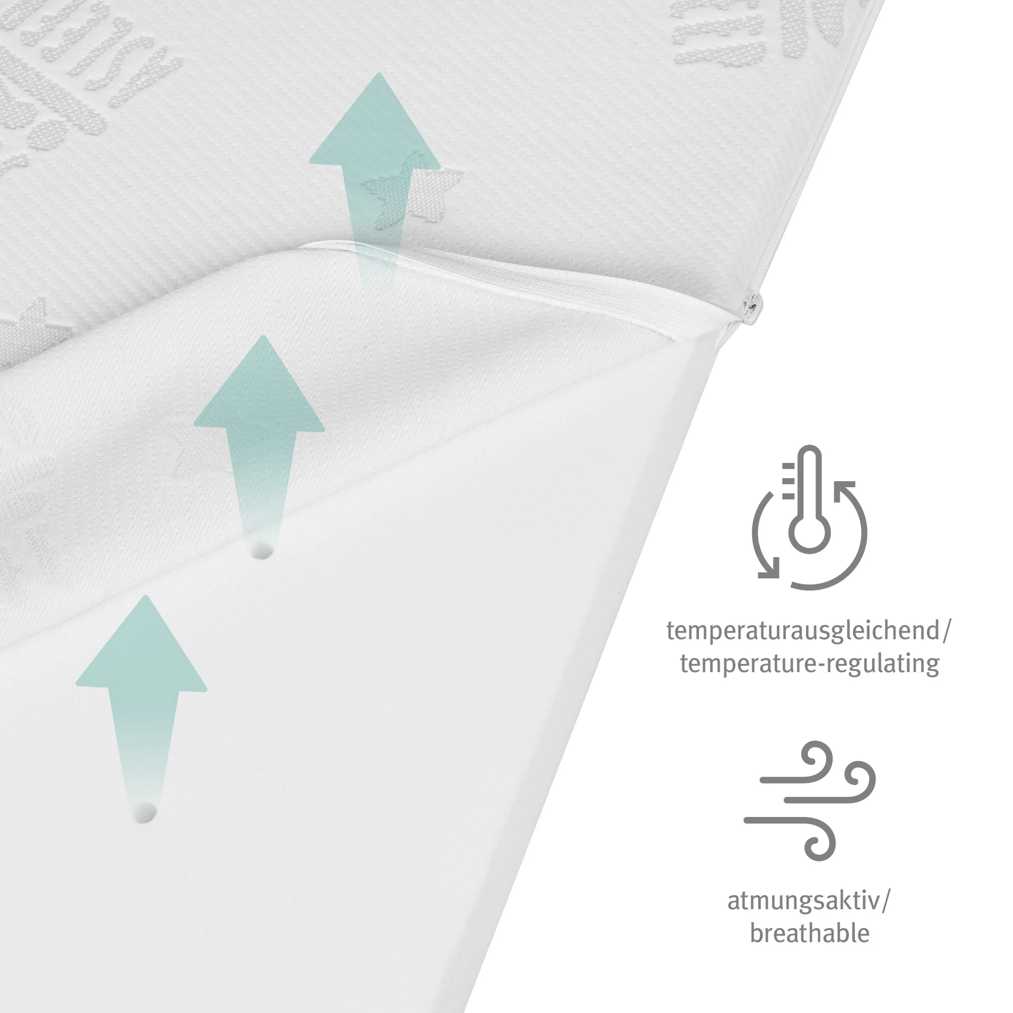 Babybettmatratze 'safe asleep®', AIR BALANCE EASY, 60 x 120 x 9 cm, für optimales Schlafklima - Image 13