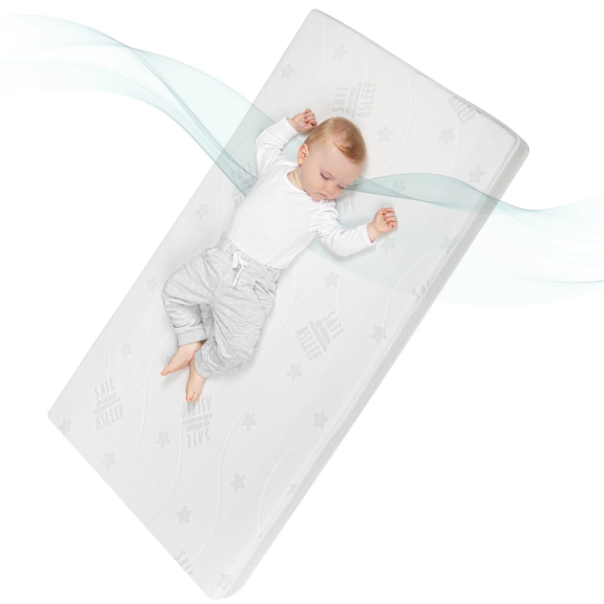 Babybettmatratze 'safe asleep®', AIR BALANCE PLUS, 60 x 120 x 9 cm, für optimales Schlafklima - Image 22