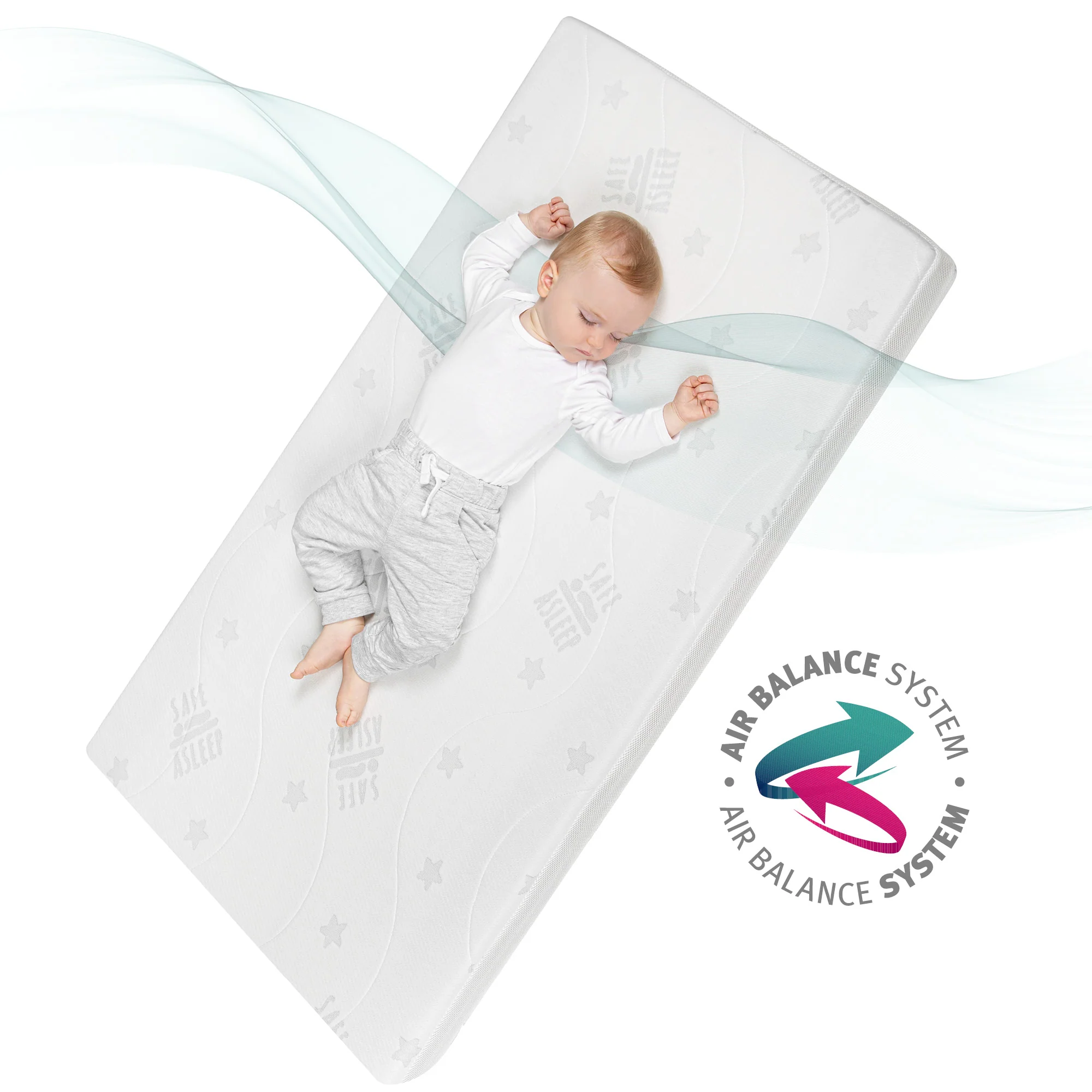 Babybettmatratze 'safe asleep®', AIR BALANCE PLUS, 70 x 140 x 9 cm, für optimales Schlafklima - Image 14