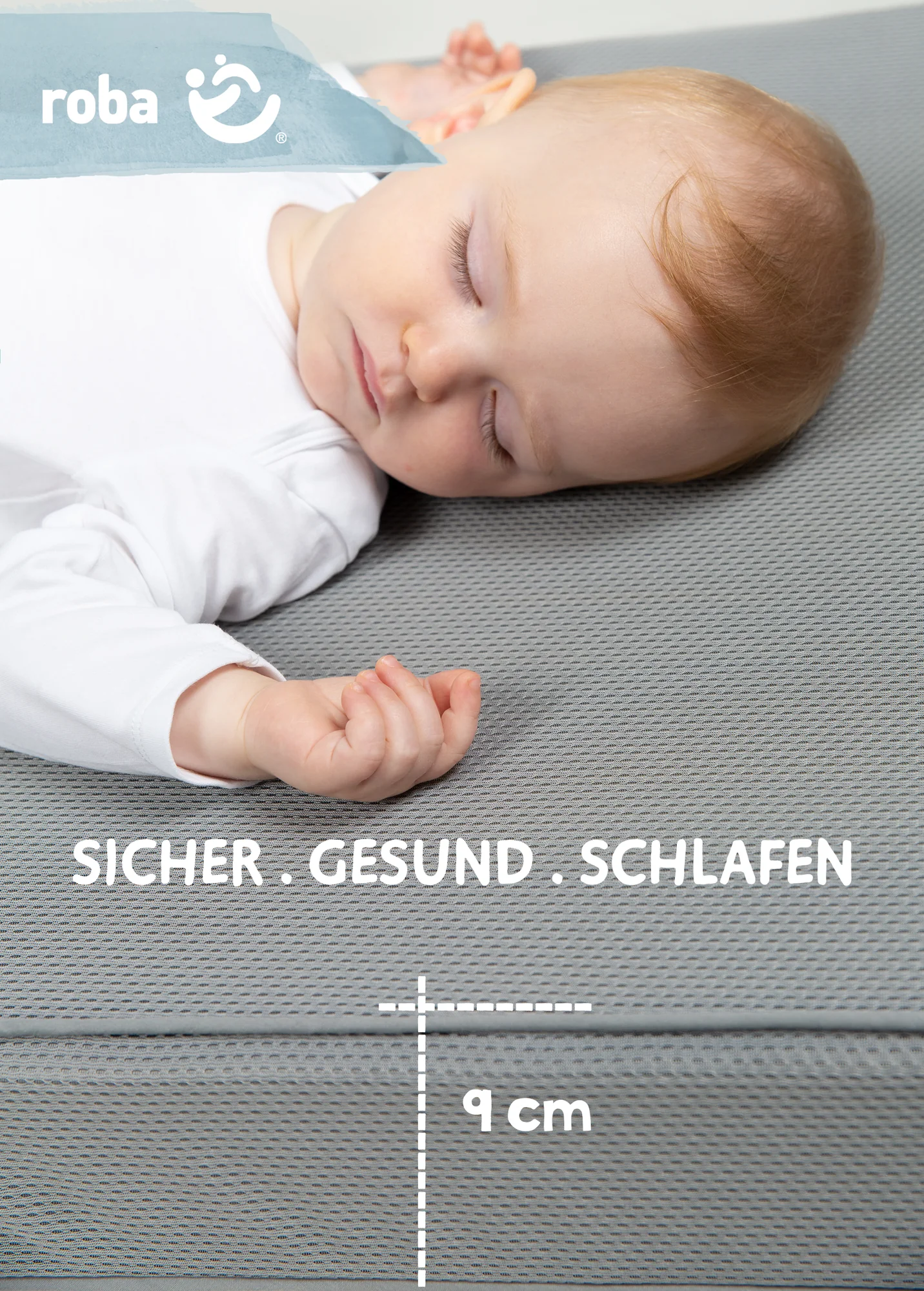 Babybettmatratze 'safe asleep®', AIR BALANCE PREMIUMMESH, 60 x 120 x 9 cm, optimales Schlafklima - Image 10