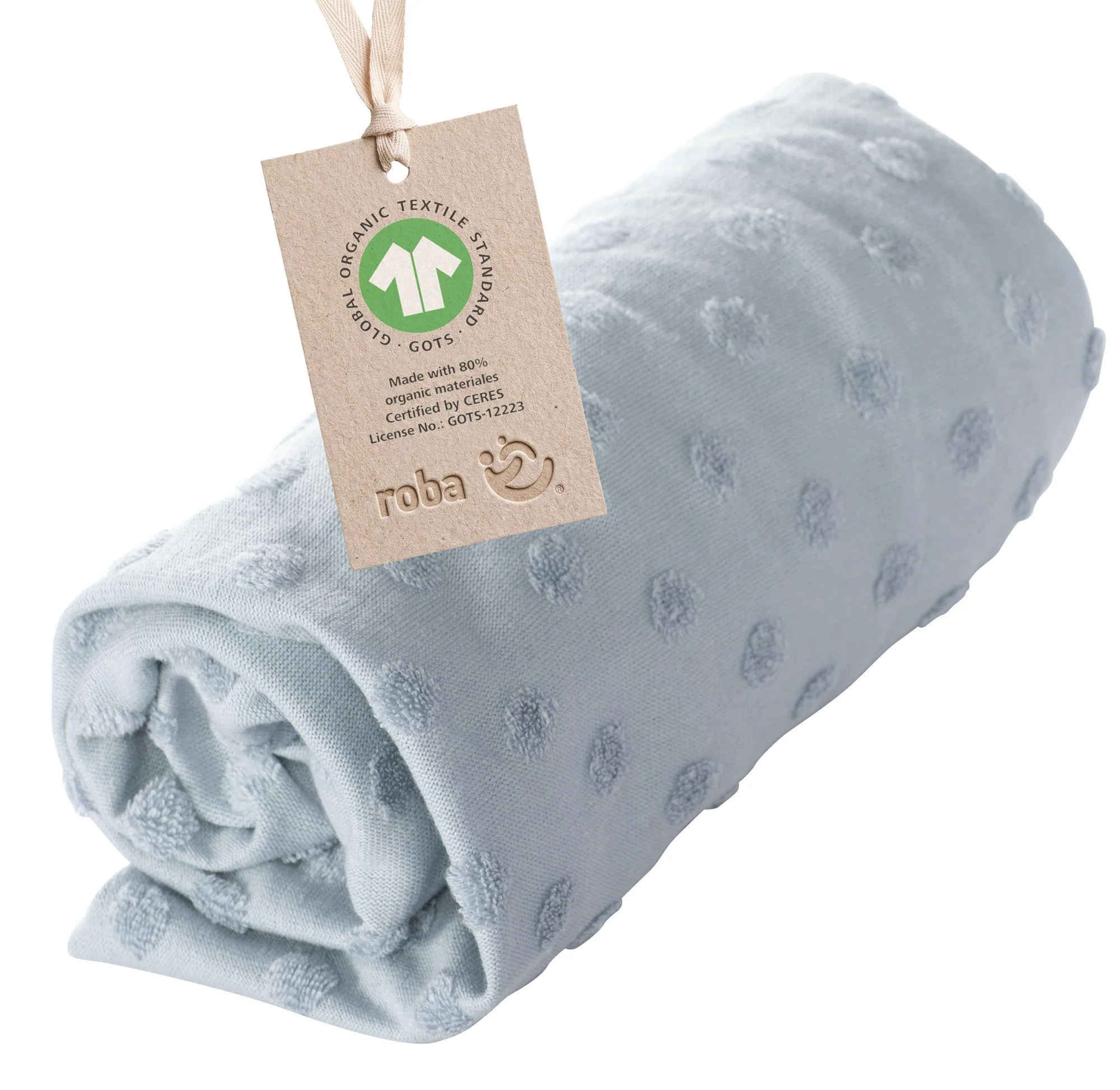 Organic Spannbezug für Wickelauflagen 'Lil Planet' aus Bio-Jersey - GOTS - 85 x 75 cm - Hellblau - Image 9