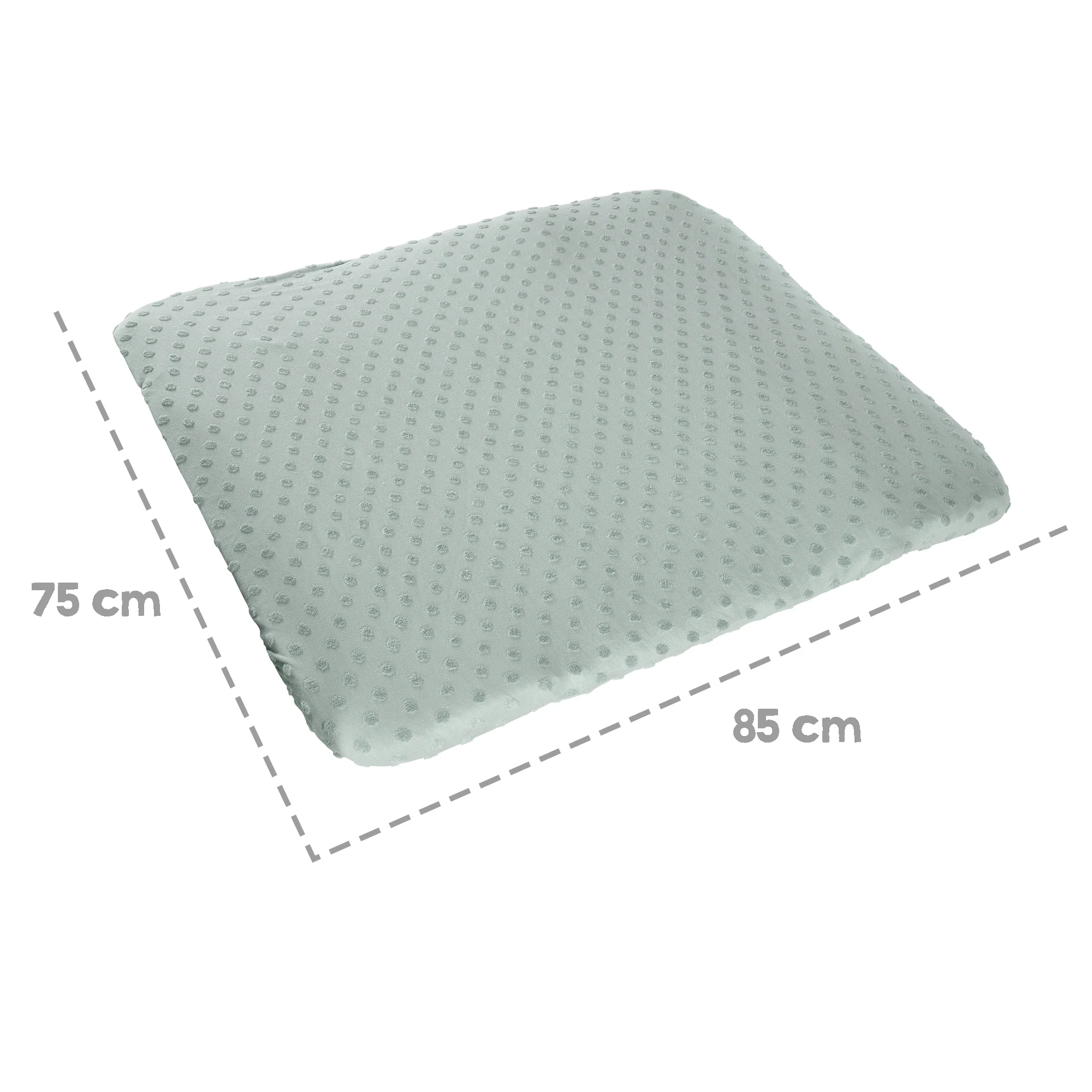 Organic Spannbezug für Wickelauflagen 'Lil Planet' aus Bio-Jersey - GOTS - 85 x 75 cm - Frosty Green - Image 16
