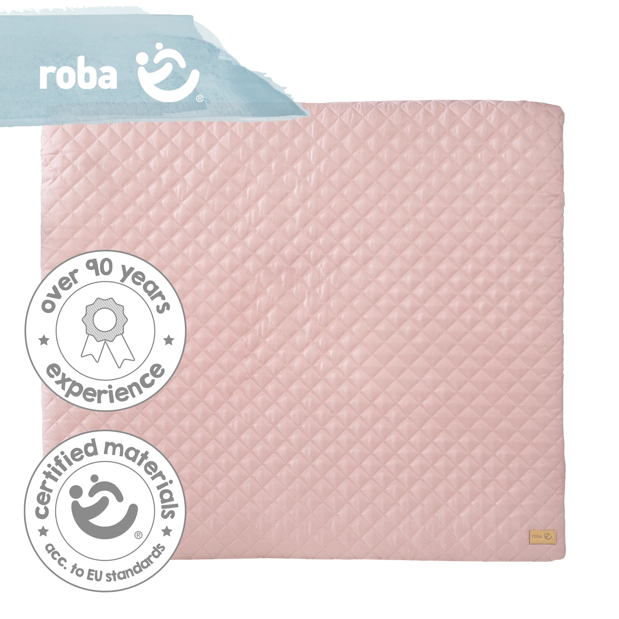 Wickelauflage soft 'roba Style', 85 x 75 cm, abwischbar, rosa/mauve - Image 3