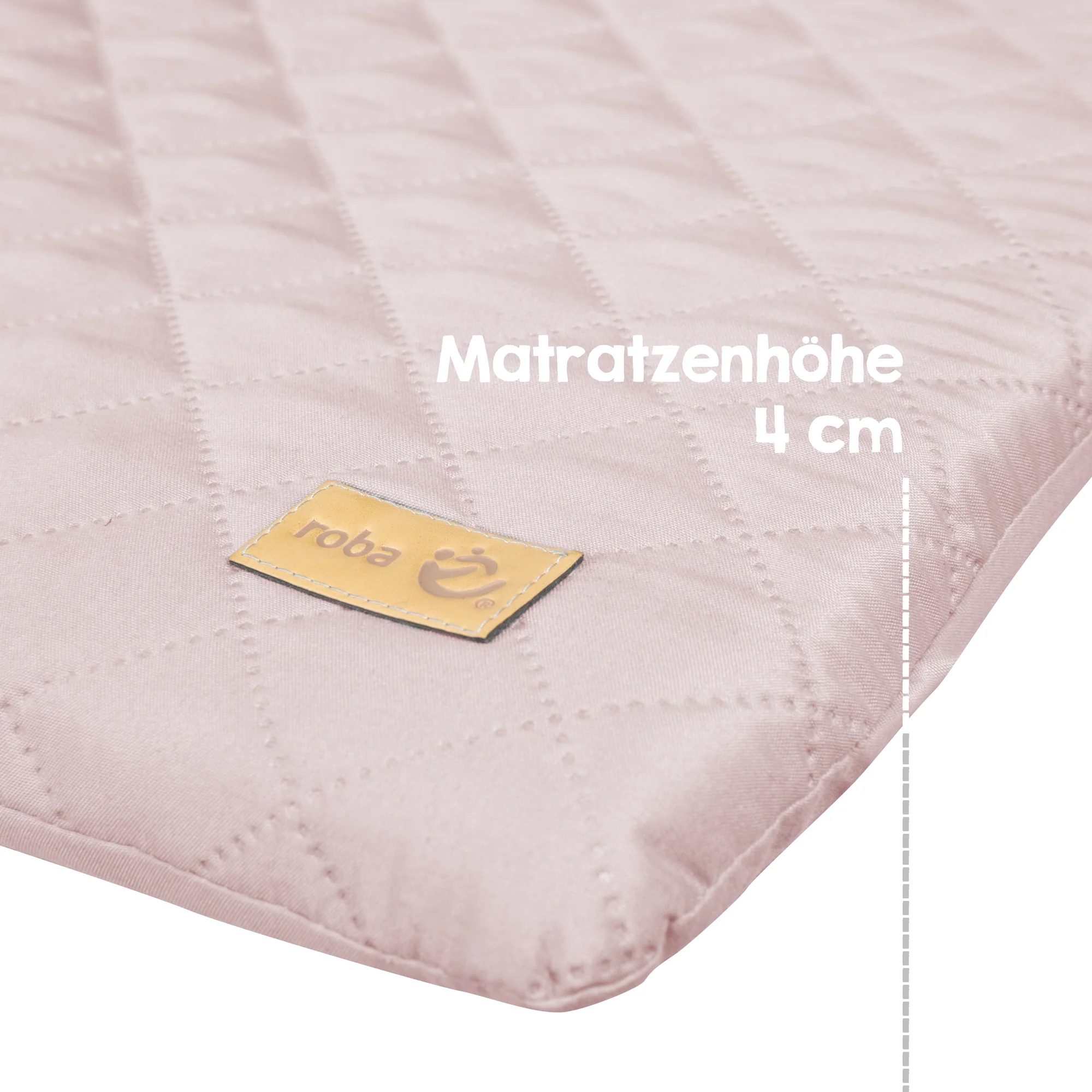 Wickelauflage soft 'roba Style', 85 x 75 cm, abwischbar, rosa/mauve - Image 4