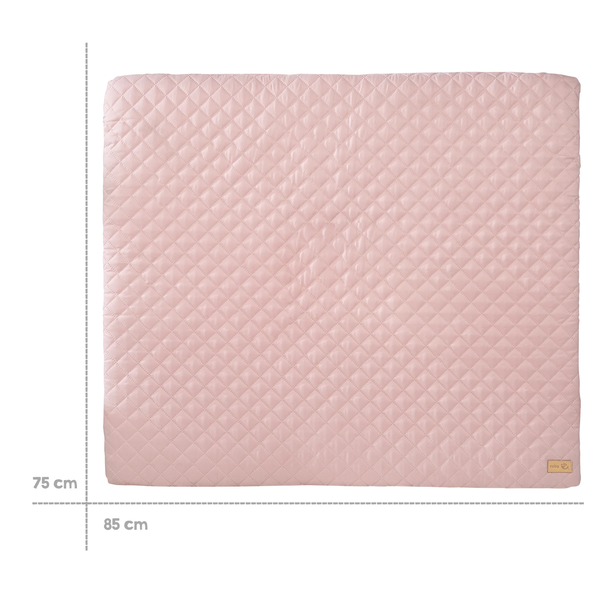Wickelauflage soft 'roba Style', 85 x 75 cm, abwischbar, rosa/mauve - Image 7