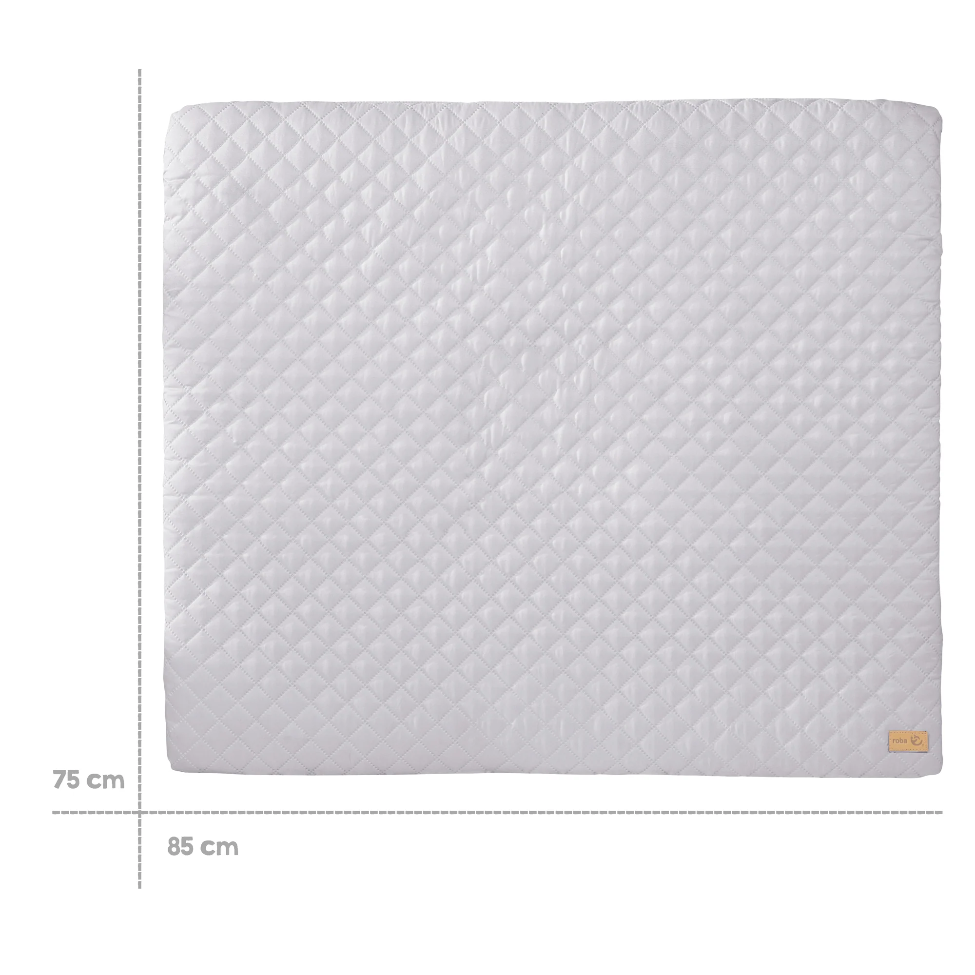 Wickelauflage soft 'roba Style', 85 x 75 cm, abwischbar, silbergrau - Image 3