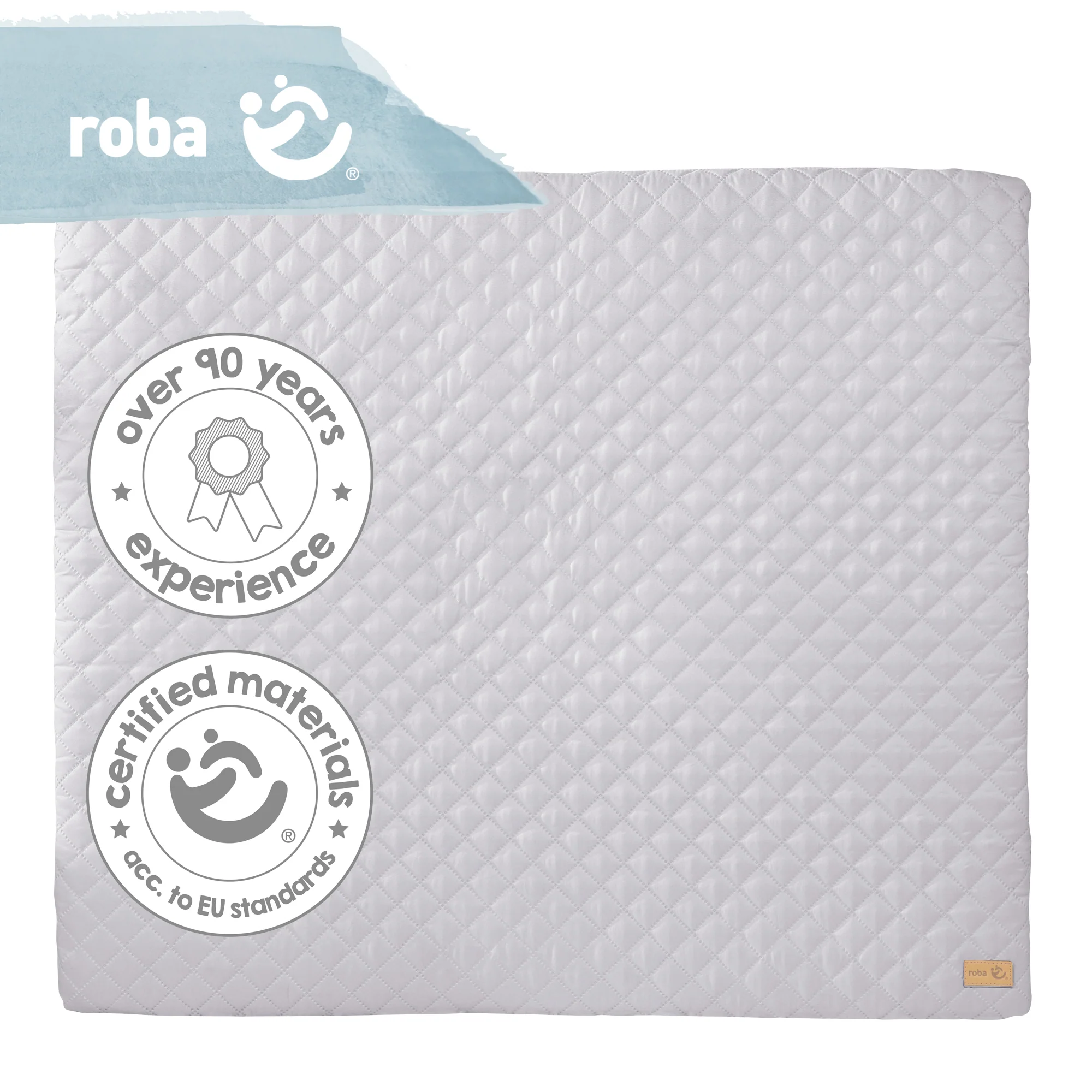 Wickelauflage soft 'roba Style', 85 x 75 cm, abwischbar, silbergrau - Image 5