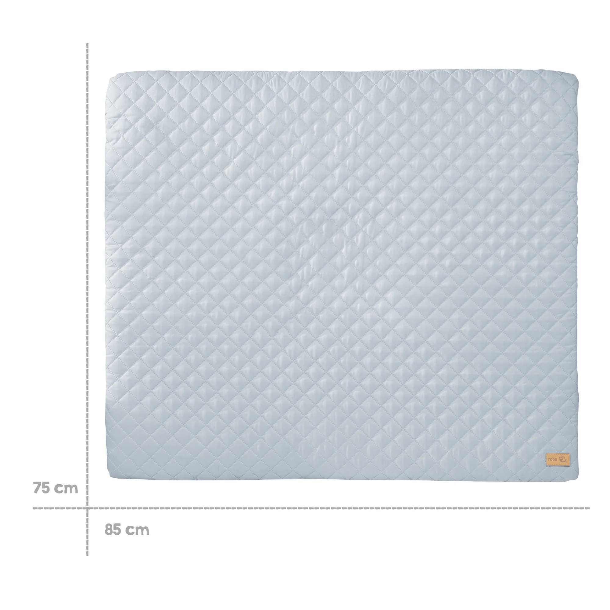 Wickelauflage soft 'roba Style', 85 x 75 cm, abwischbar, hellblau/sky - Image 5