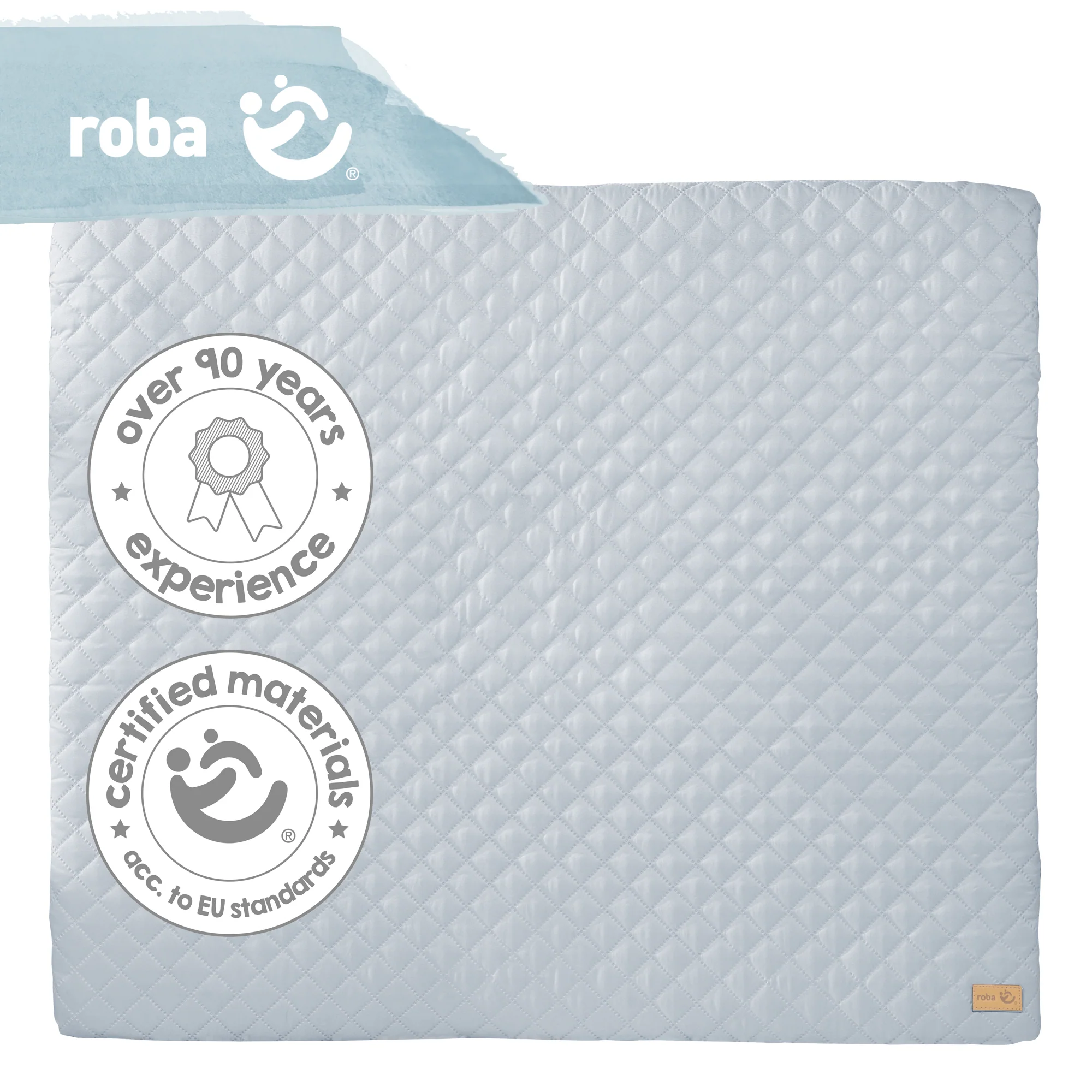 Wickelauflage soft 'roba Style', 85 x 75 cm, abwischbar, hellblau/sky - Image 6