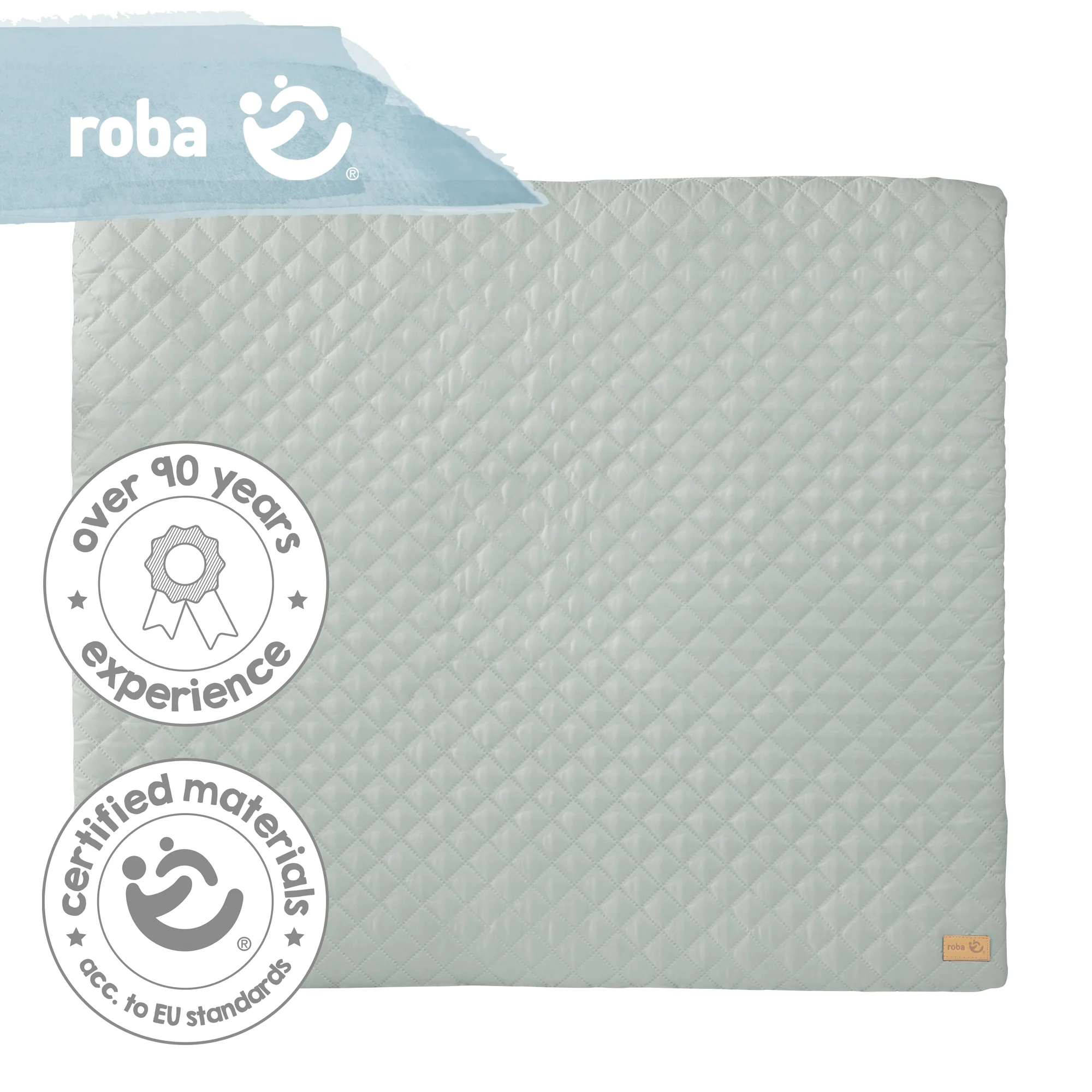 Wickelauflage soft 'roba Style' 85x75 cm, abwischbar, frosty green - Image 5