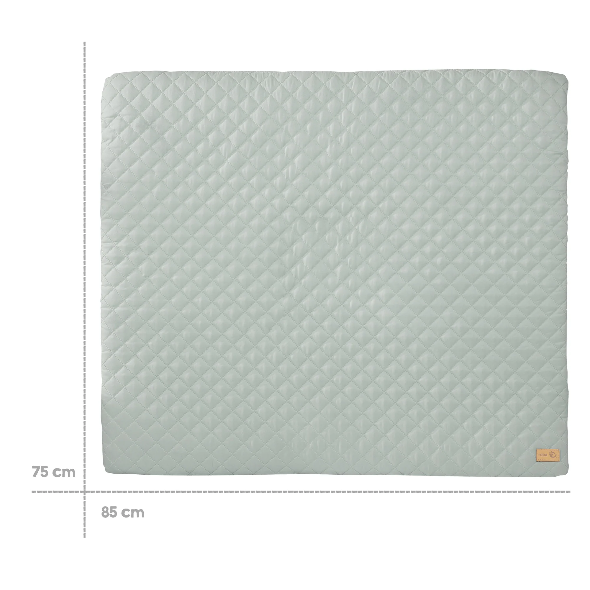 Wickelauflage soft 'roba Style' 85x75 cm, abwischbar, frosty green - Image 7