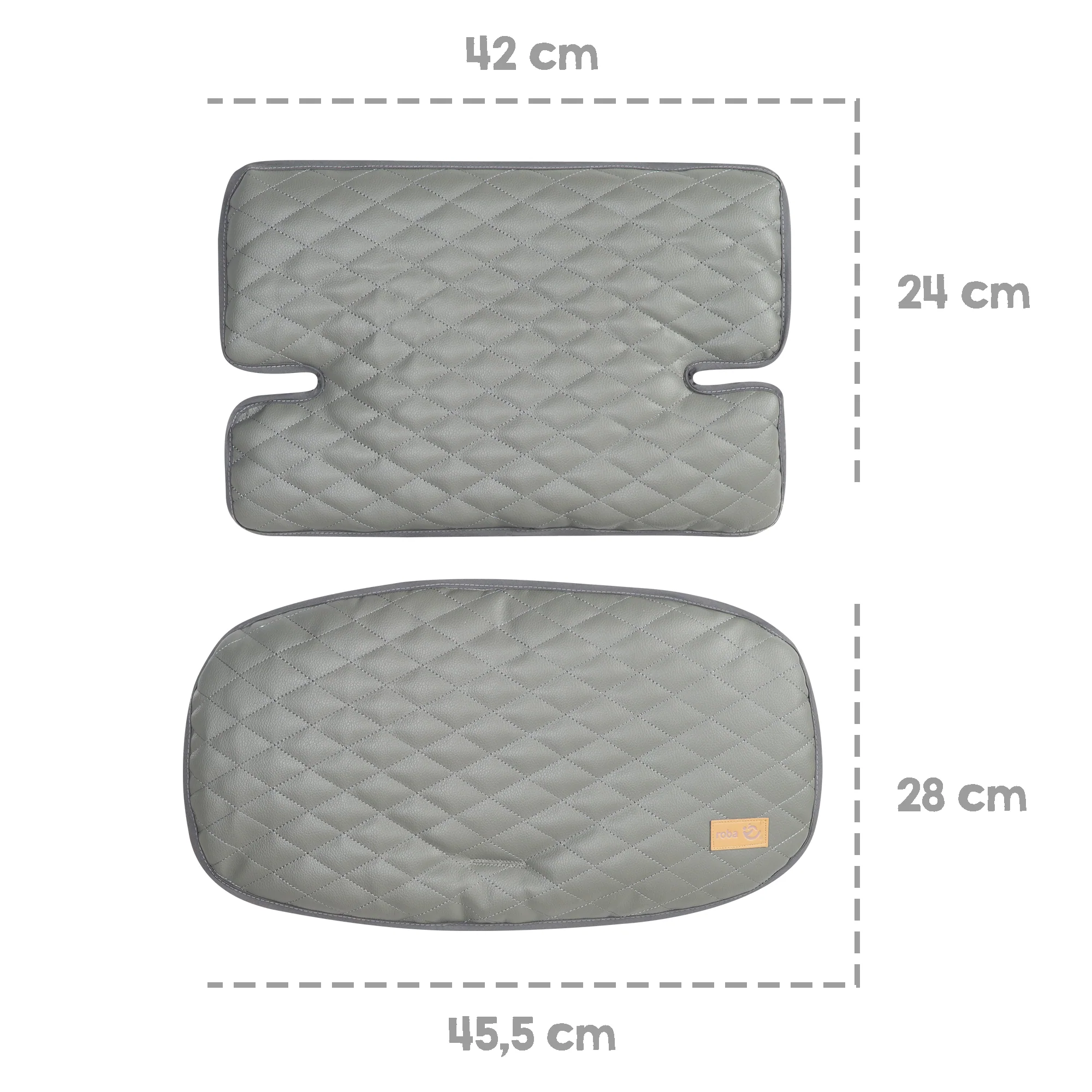 Sitzverkleinerer 'Luxe' - 2-tlg. Einlage 'Stone gesteppt' für alle 'Sit Up' Hochstühle - Image 5