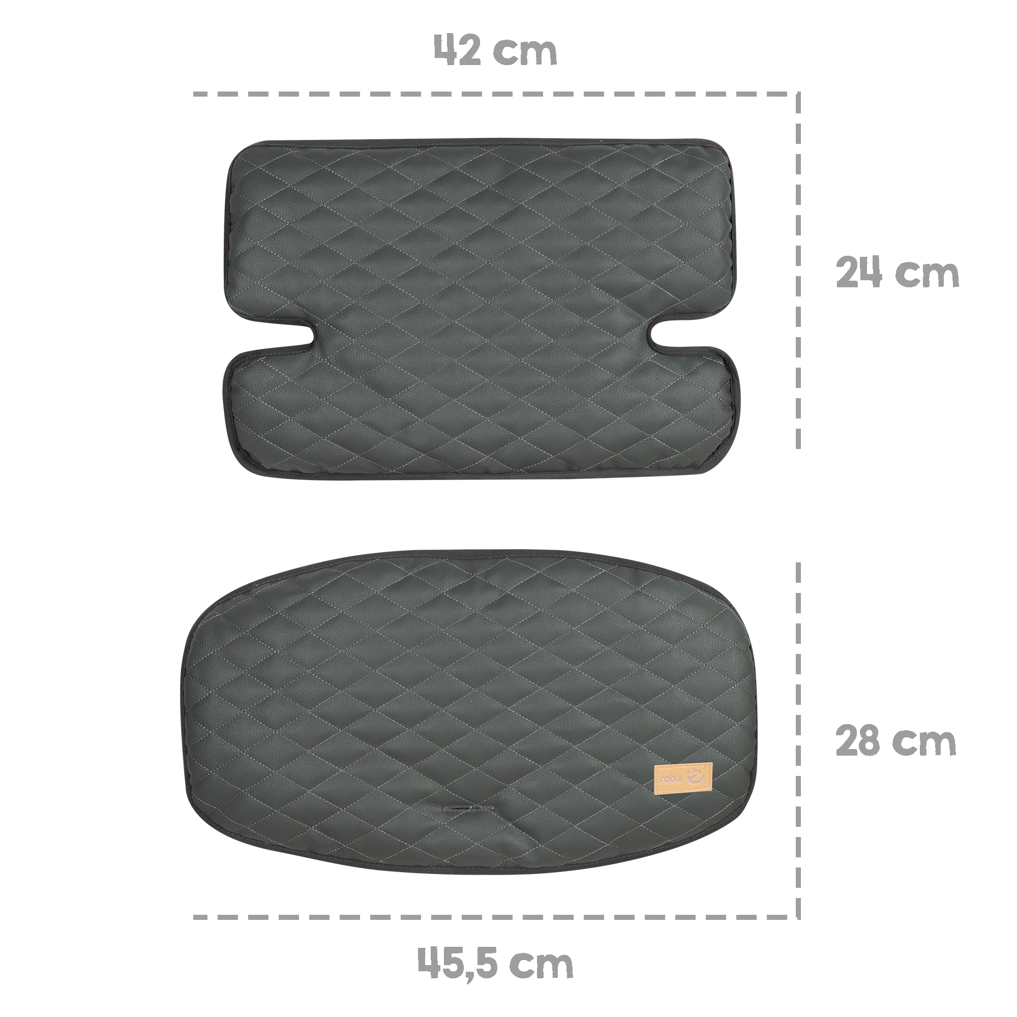 Sitzverkleinerer 'Luxe' - 2-tlg. Einlage 'Graphite gesteppt' für alle 'Sit Up' Hochstühle - Image 5