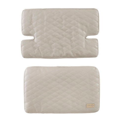 Sitzverkleinerer 2-teilig 'Greyish gesteppt' - Zubehör für Hochstuhl 'Nature Up' - Beige