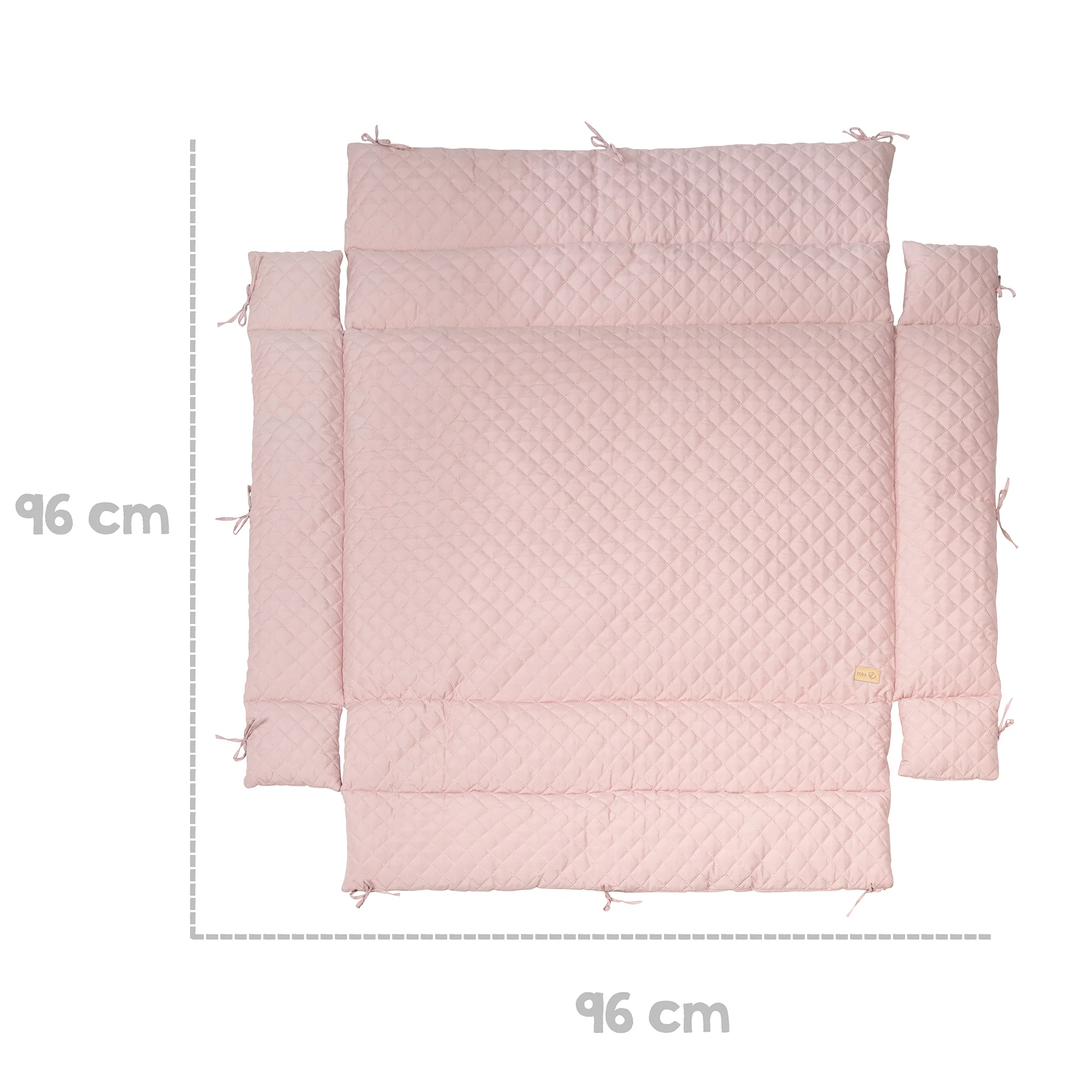 Laufgittereinlage 'roba Style' für Laufgitter 75 x 100 bis 100 x 100 cm - Rosa / Mauve - Image 3