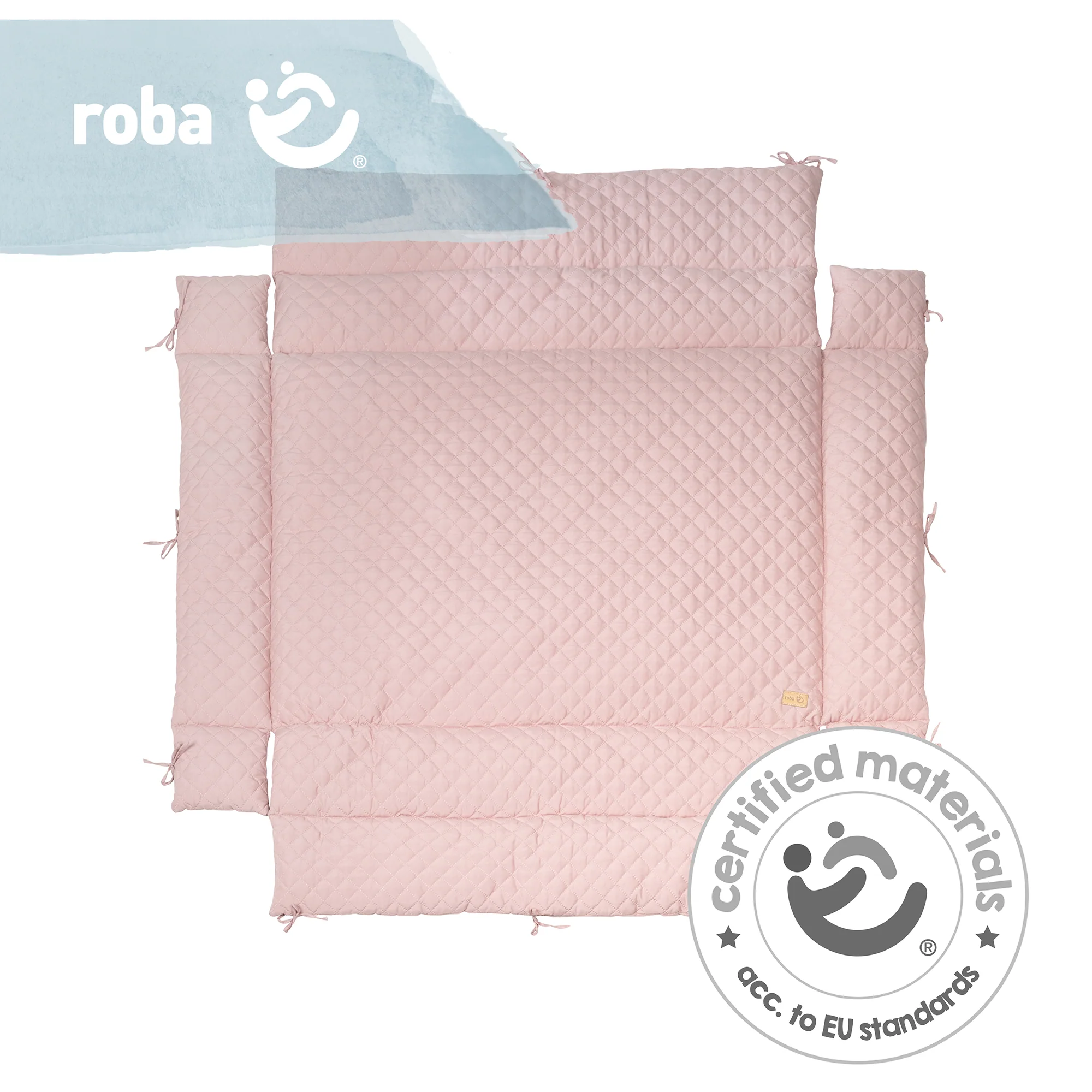Laufgittereinlage 'roba Style' für Laufgitter 75 x 100 bis 100 x 100 cm - Rosa / Mauve - Image 7