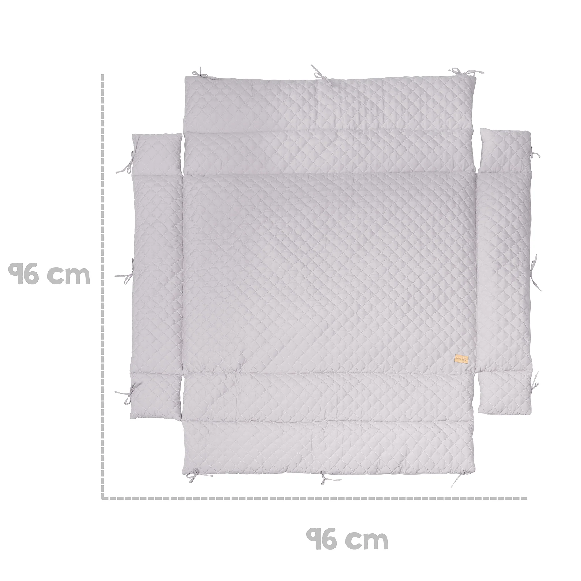 Laufgittereinlage 'roba Style' für Laufgitter 75 x 100 bis 100 x 100 cm - Silbergrau - Image 3