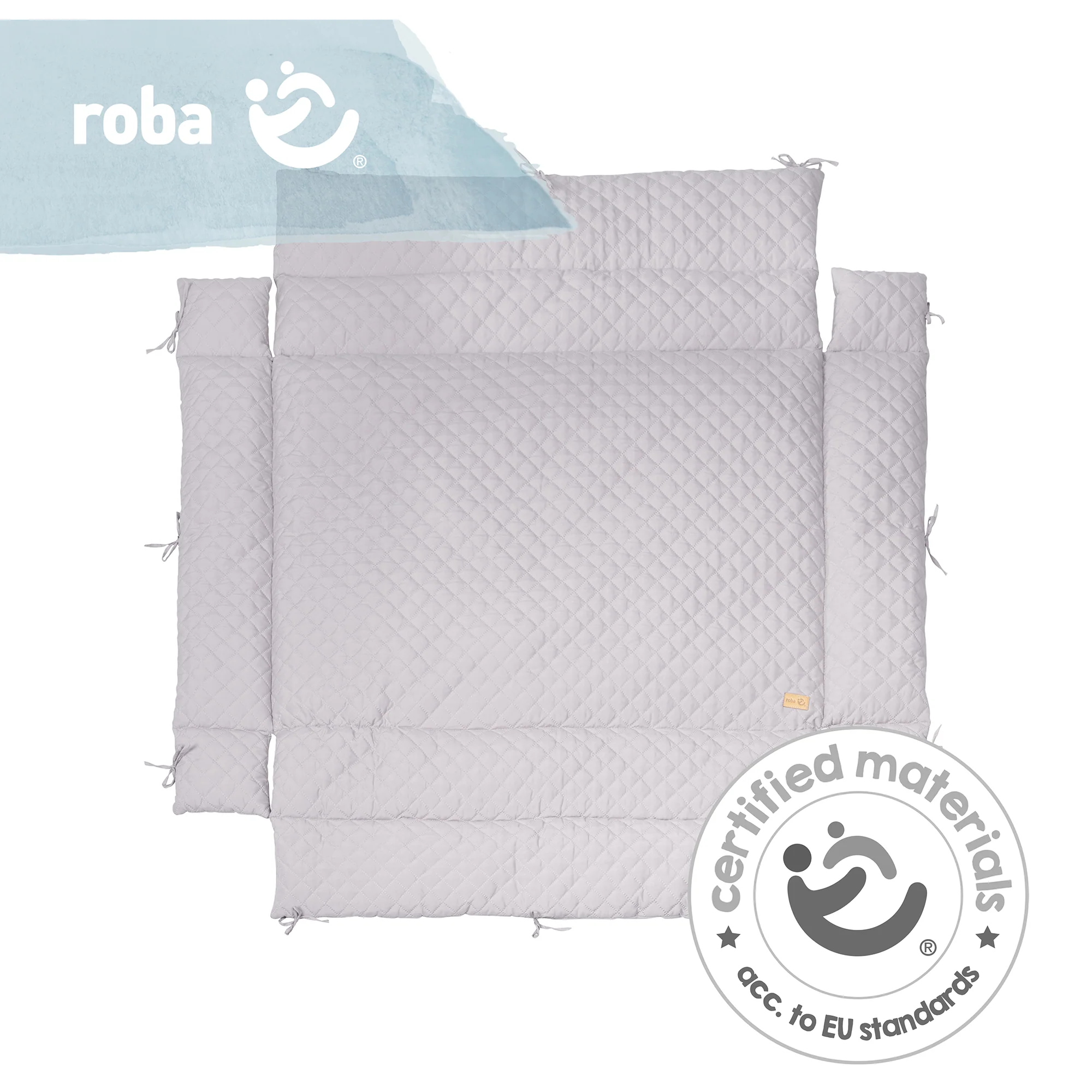 Laufgittereinlage 'roba Style' für Laufgitter 75 x 100 bis 100 x 100 cm - Silbergrau - Image 7