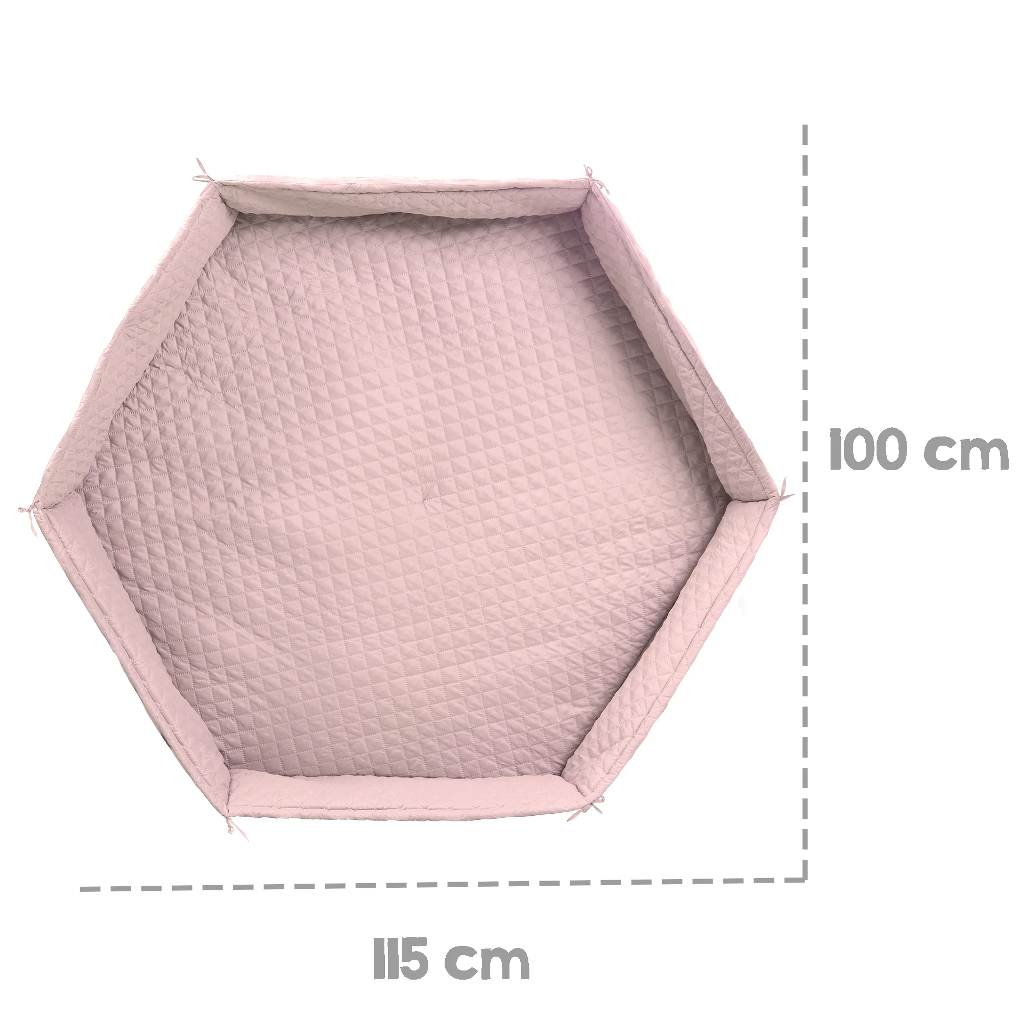 Laufgittereinlage 'roba Style', für 6-eckige Laufgitter, sichere Seitenpolsterung, rosa/mauve - Image 4