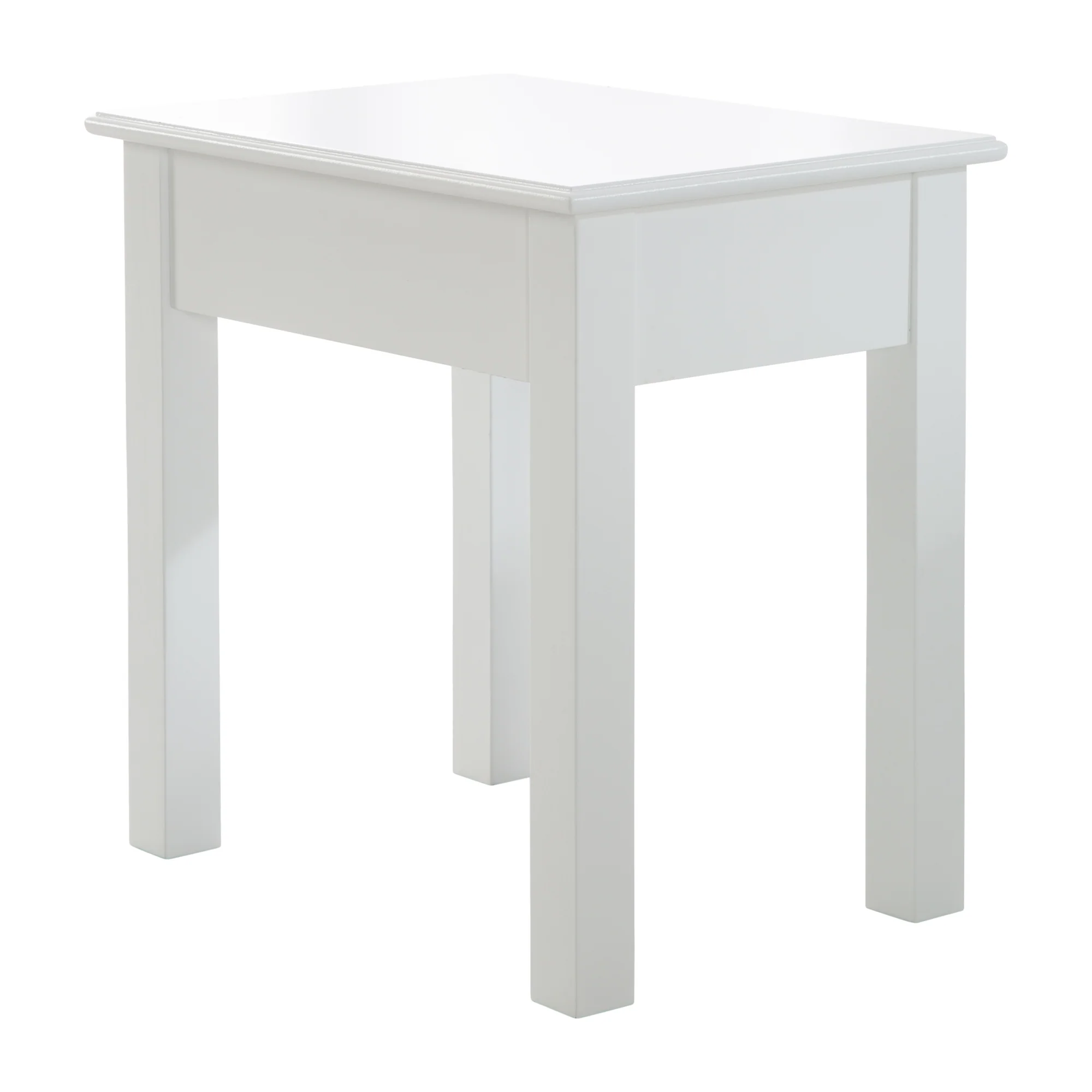 Schmink- & Frisiertisch für Kinder, mit Schminkspiegel & Hocker, weiß lackiert - Image 5